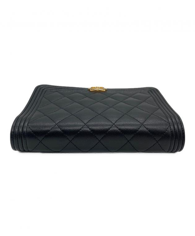 CHANEL シャネル ショルダーバッグ  黒 【古着】【中古】【送料無料】 中古・古着通販】CHANEL (シャネル) チェーンショルダーバッグ
