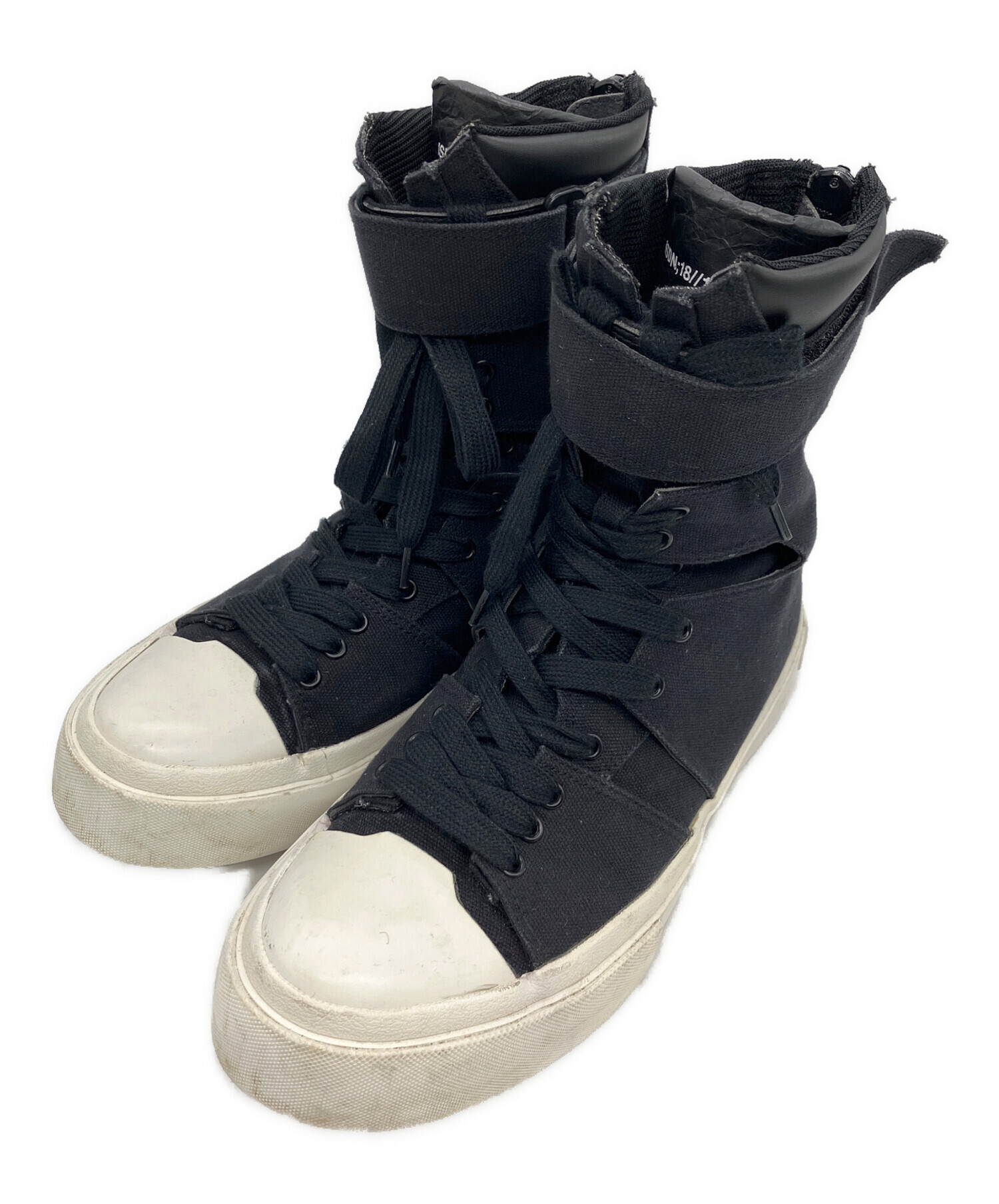 中古・古着通販】JULIUS (ユリウス) バックジップスニーカー ブラック