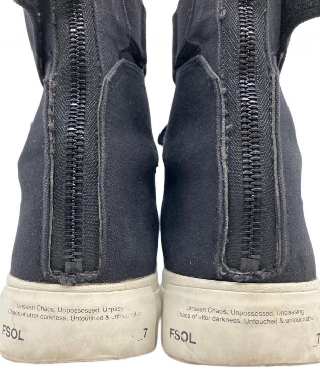 中古・古着通販】JULIUS (ユリウス) バックジップスニーカー ブラック