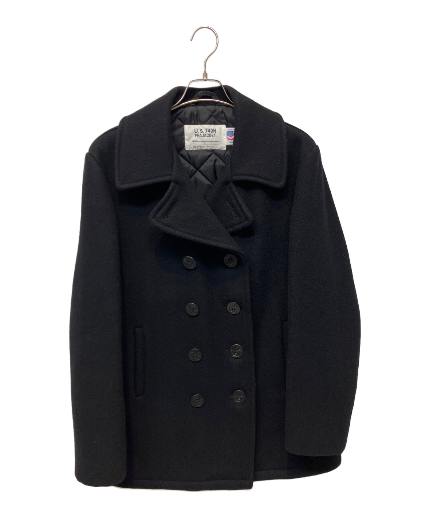 中古・古着通販】Schott (ショット) Pコート ネイビー サイズ:40 
