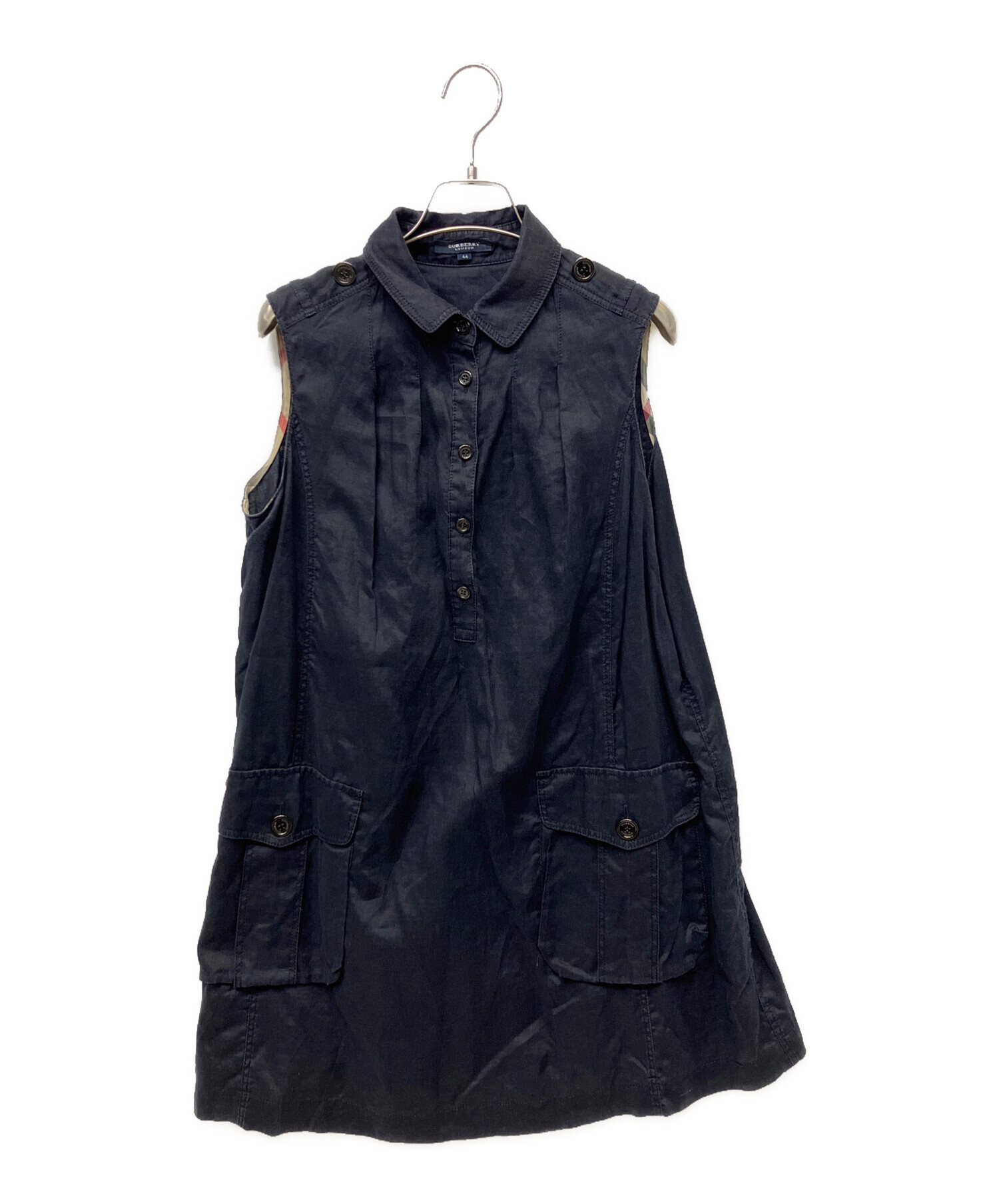 BURBERRY ノースリーブ ワンピース ノバチェック 160A ベルト