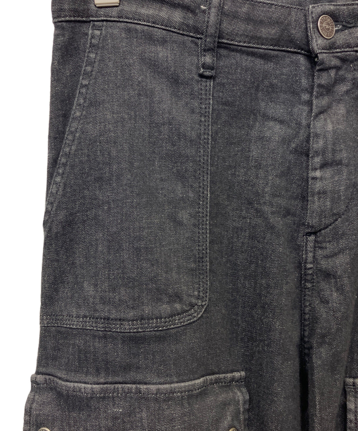 中古・古着通販】DIESEL (ディーゼル) デニムカーゴパンツ グレー