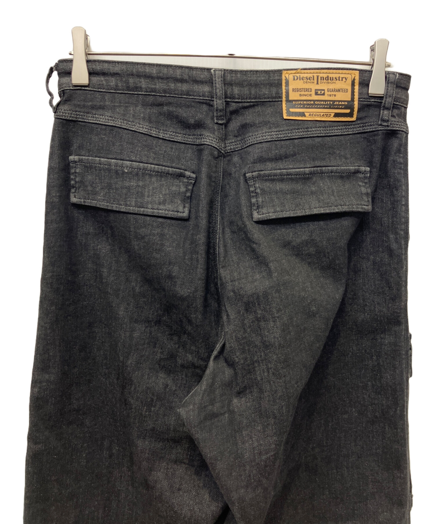 中古・古着通販】DIESEL (ディーゼル) デニムカーゴパンツ グレー
