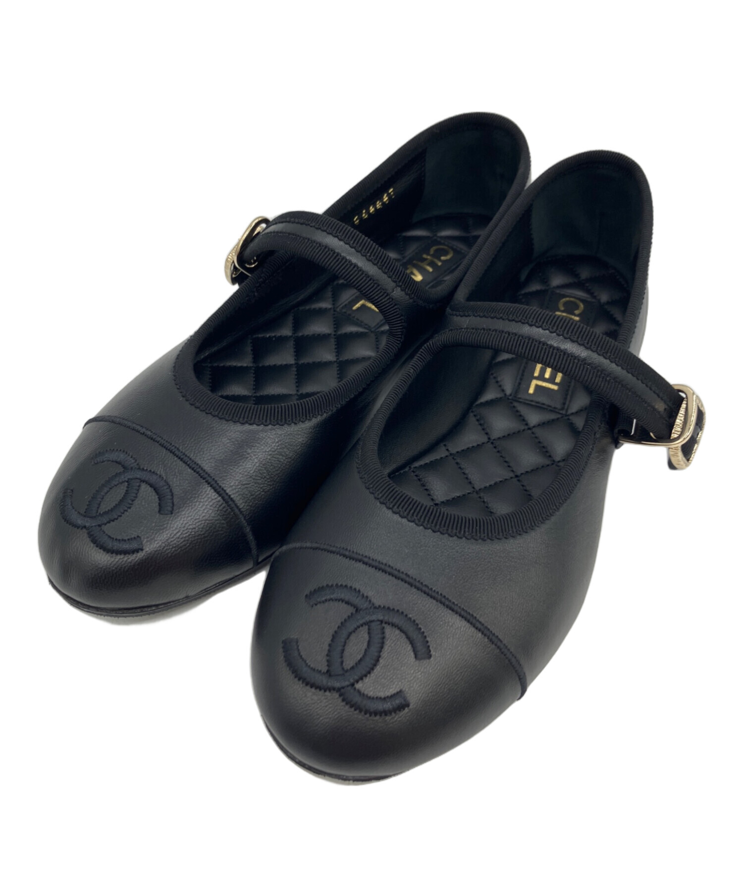 中古・古着通販】CHANEL (シャネル) メリージェーン ブラック サイズ