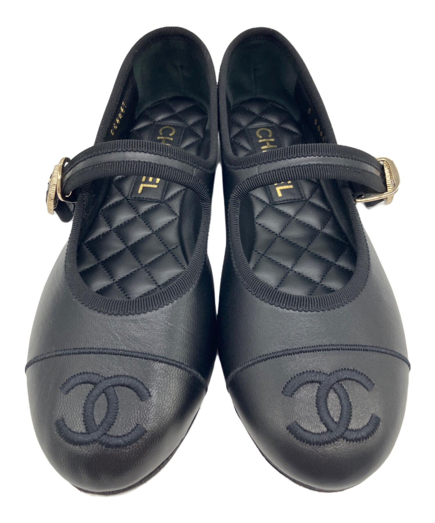 セール！　定価130,200円半額以下！！ シャネル　メリージェーン 中古・古着通販】CHANEL (シャネル) メリージェーン ブラック サイズ