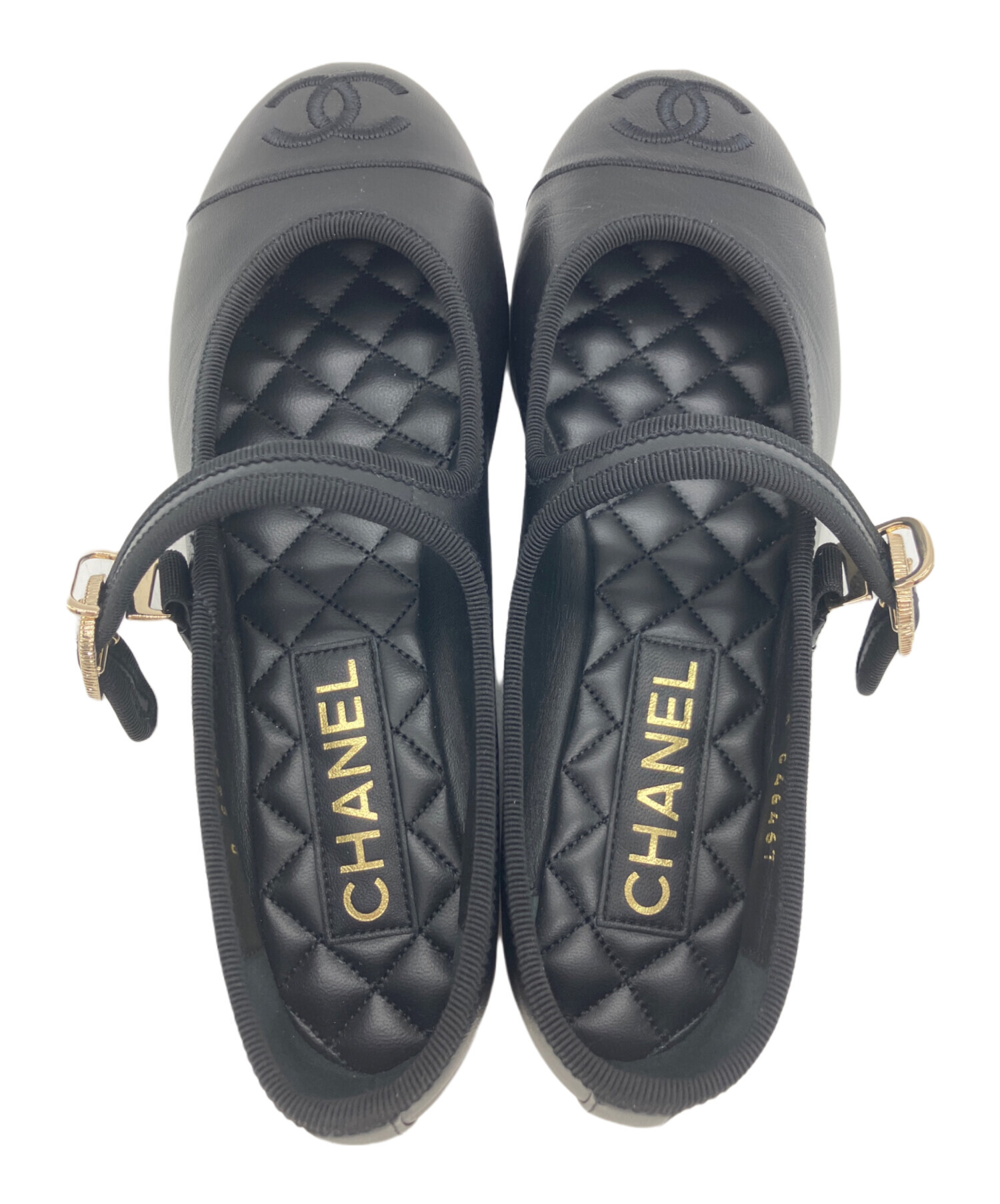 セール！　定価130,200円半額以下！！ シャネル　メリージェーン 中古・古着通販】CHANEL (シャネル) メリージェーン ブラック サイズ