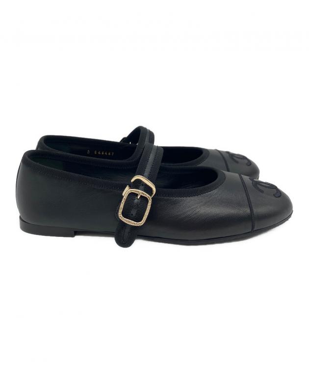 中古・古着通販】CHANEL (シャネル) メリージェーン ブラック サイズ