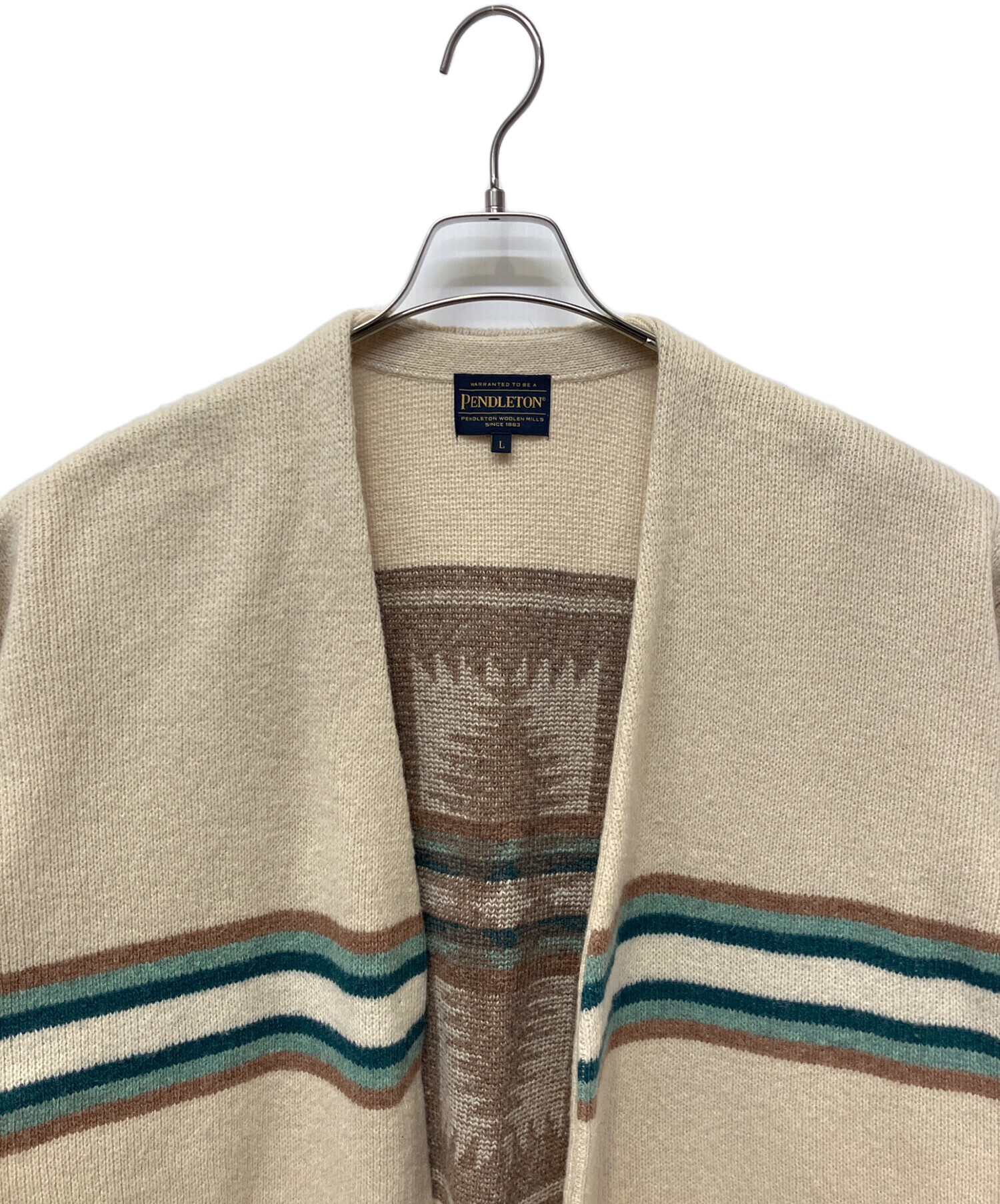 中古・古着通販】PENDLETON (ペンドルトン) 厚手カーディガン ブラウン 
