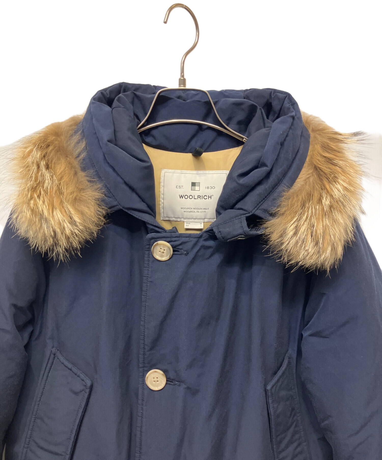 中古・古着通販】WOOLRICH (ウールリッチ) ダウンジャケット ネイビー 