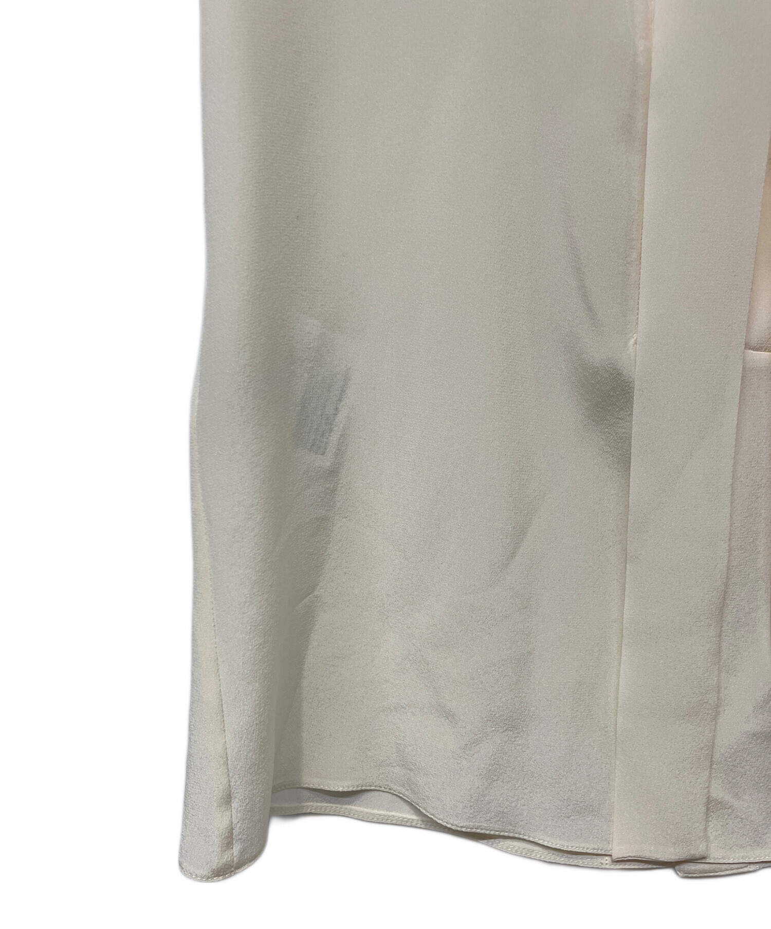 中古・古着通販】PRADA (プラダ) シルクノースリーブボウタイブラウス