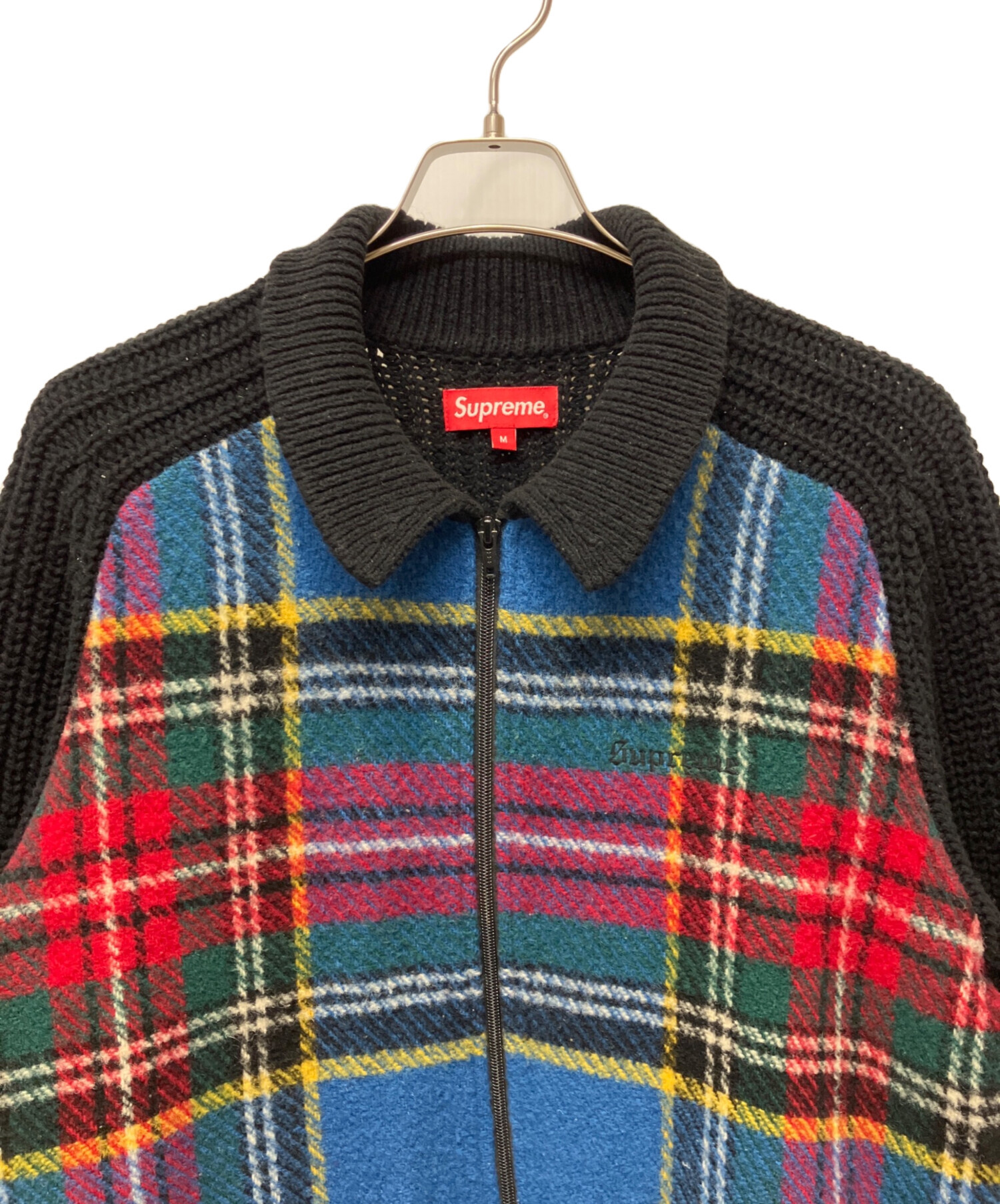 中古・古着通販】Supreme (シュプリーム) Plaid Front Zip Sweater