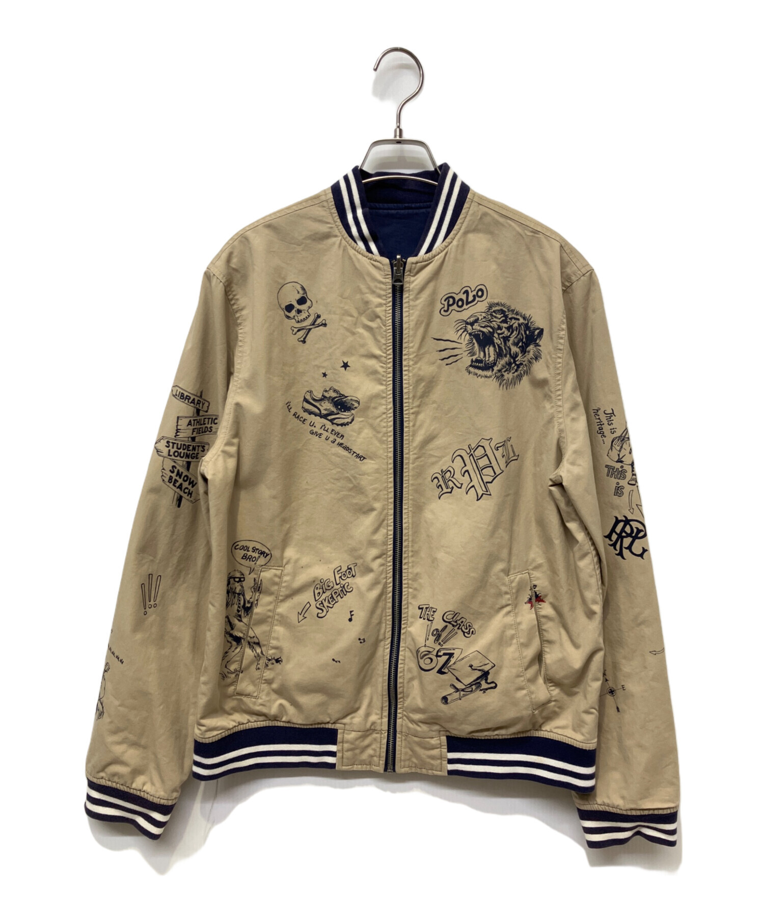 中古・古着通販】RALPH LAUREN (ラルフローレン) ブルゾン ベージュ