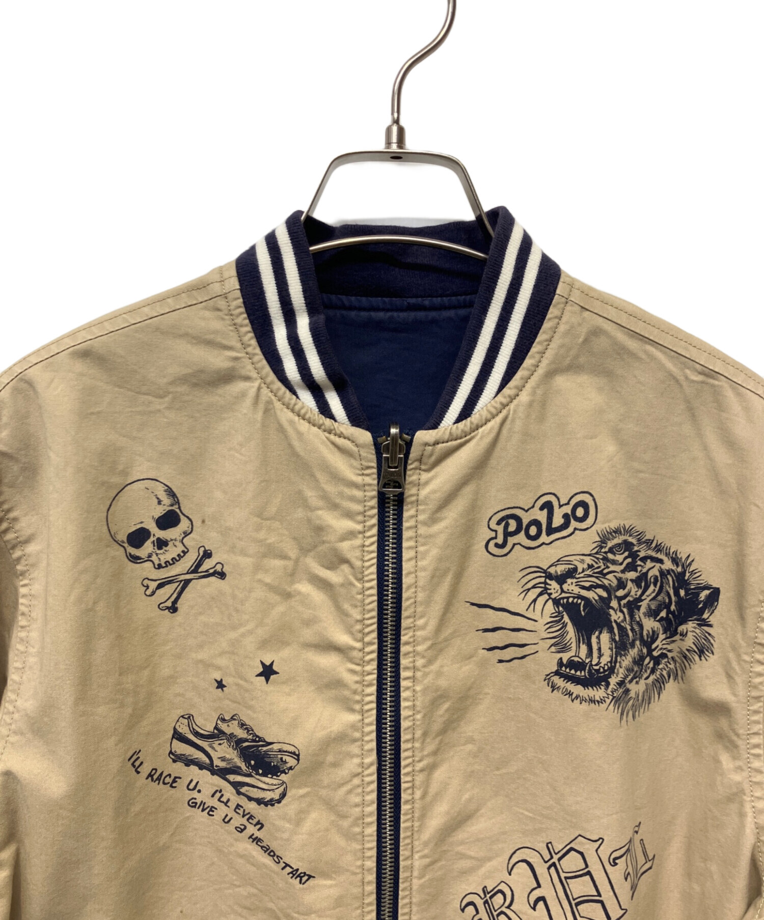 中古・古着通販】RALPH LAUREN (ラルフローレン) ブルゾン ベージュ
