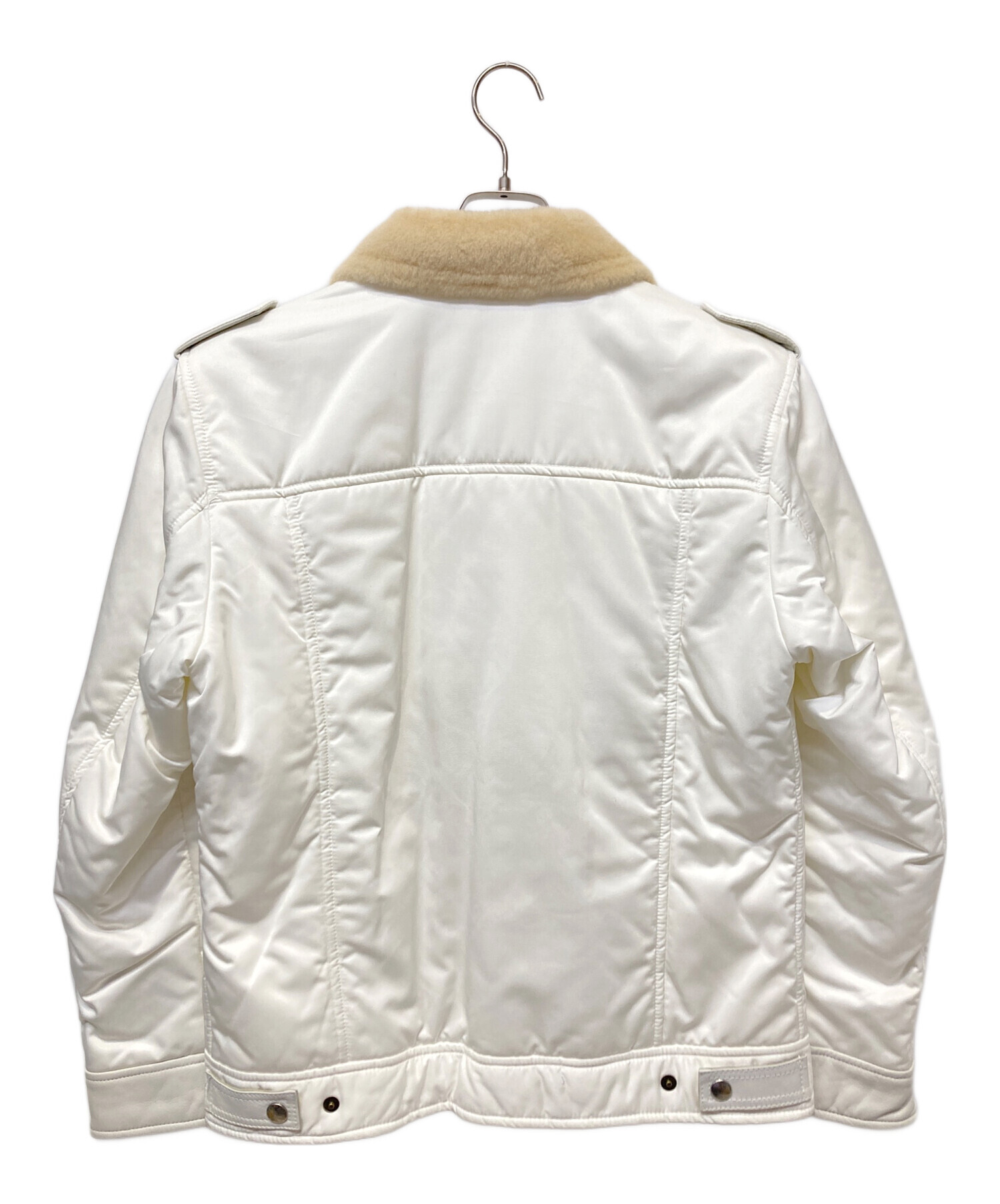 Dolce & Gabbana ホワイトジャケット archive Vintage Dolce & Gabbana Archive Distressed Jacket 90s Big Logo DG