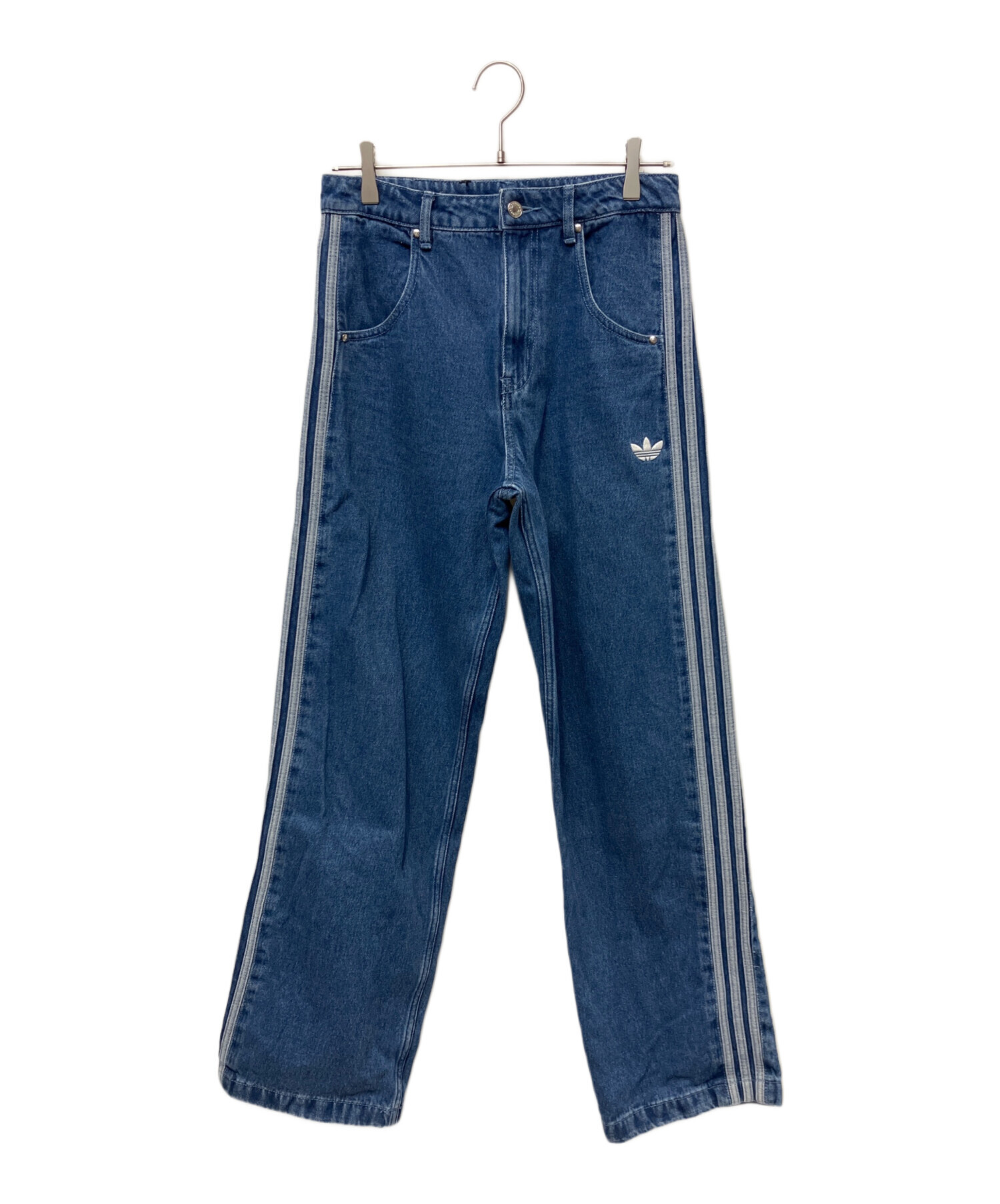 中古・古着通販】adidas (アディダス) デニムパンツ インディゴ サイズ