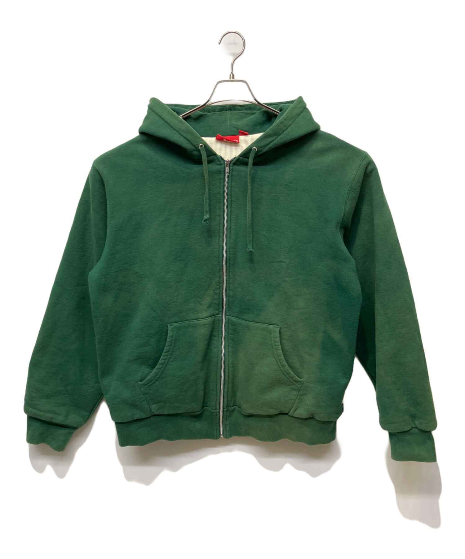 Supreme】トラックパネル ジップパーカー 刺繍 バイカラー 切り替え 緑 Track Paneled Zip Up Hooded Sweatshirt | Supreme 21fw