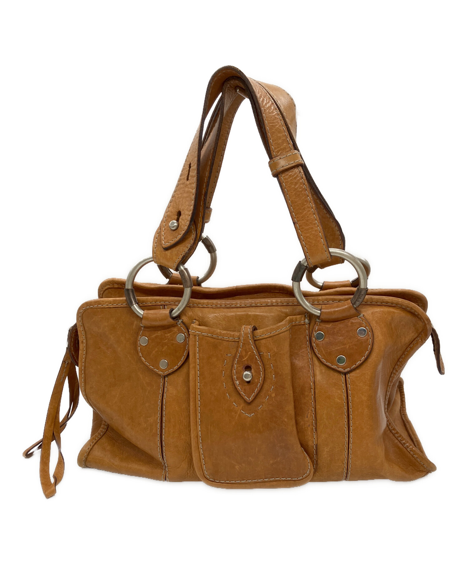 RUEHL No. 925 ブラウンレザークラッチバッグ 中古・古着通販】RUEHL No.925 (ルール No.925) ハンドバッグ ブラウン