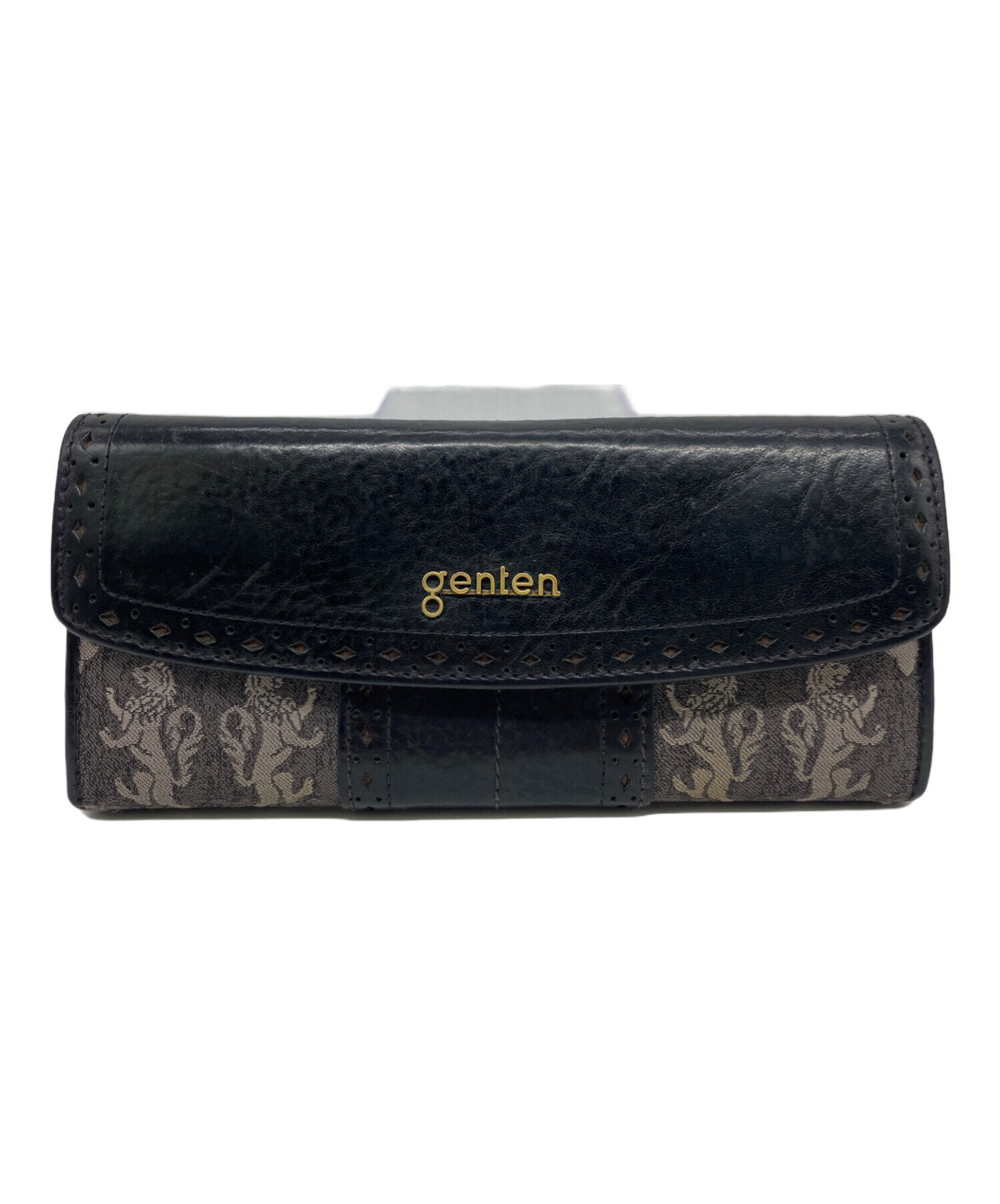 中古・古着通販】genten (ゲンテン) 長財布 ブラック｜ブランド・古着 