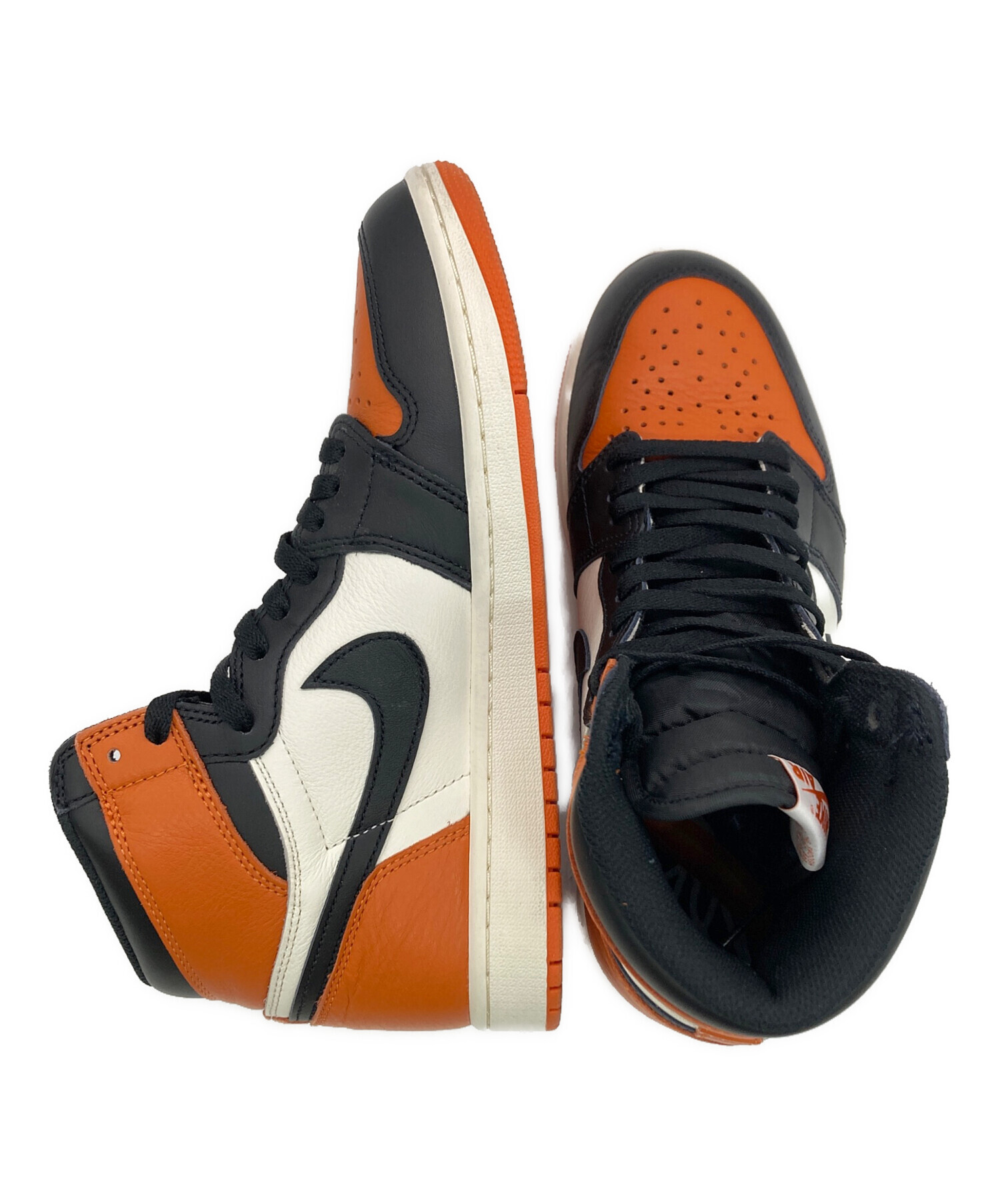 ビンテージデットストックNIKE ブラック/オレンジ スパイク ハイカット ビンテージデットストックNIKE ブラック/オレンジ スパイク ハイカット
