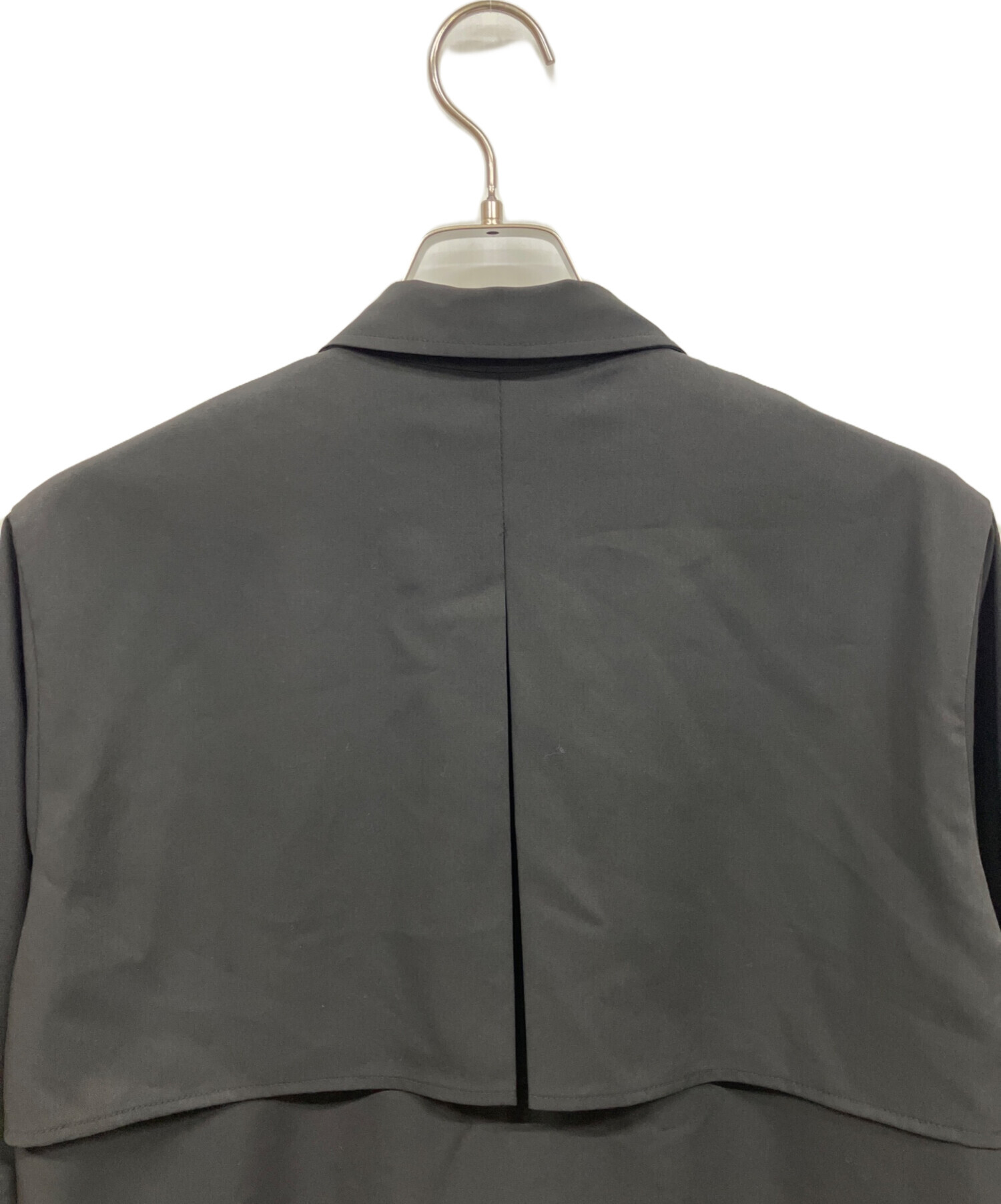 中古・古着通販】HARE (ハレ) アシメプリーツシャツ ブラック サイズ 