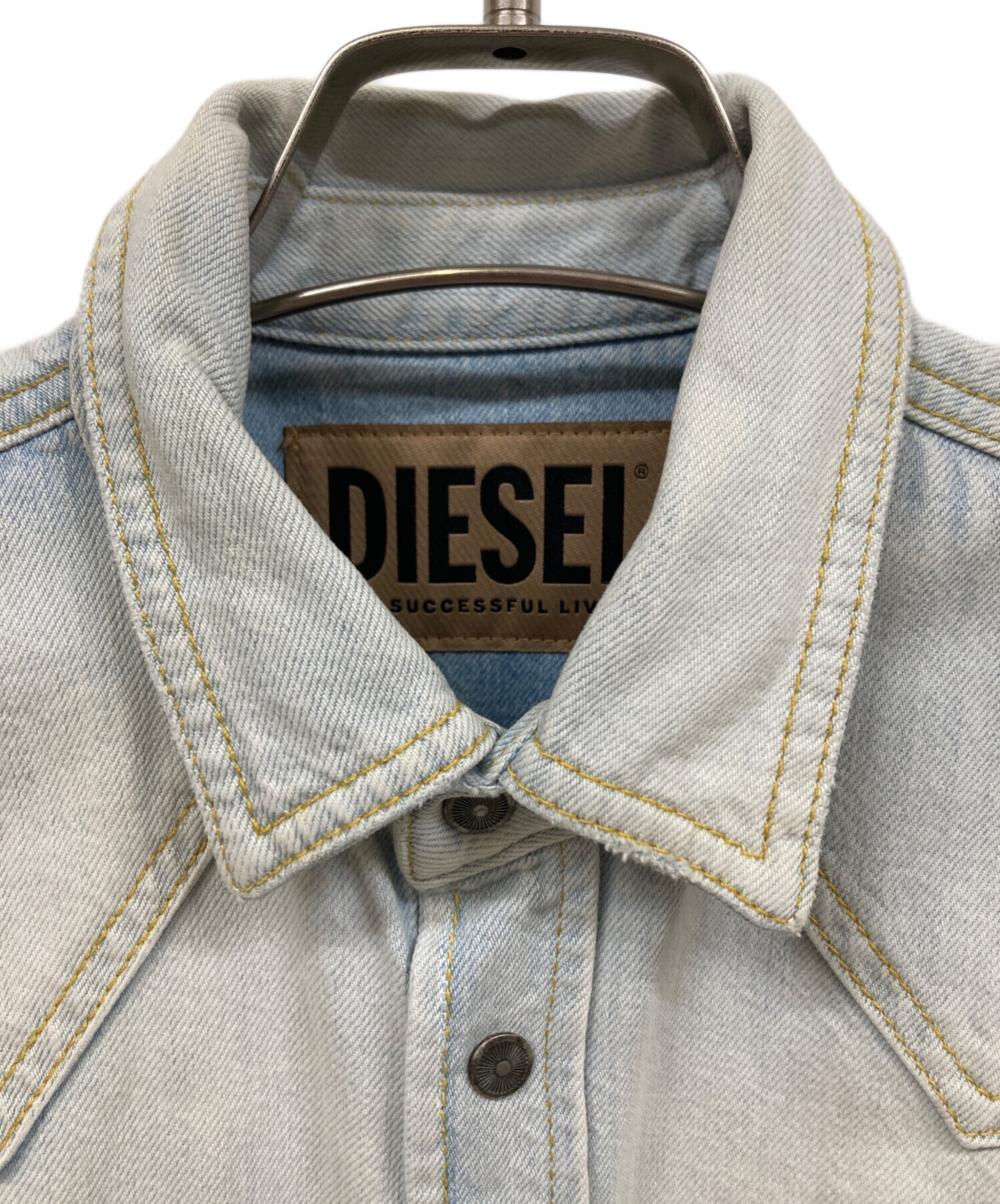 中古・古着通販】DIESEL (ディーゼル) デニムシャツ インディゴ サイズ 