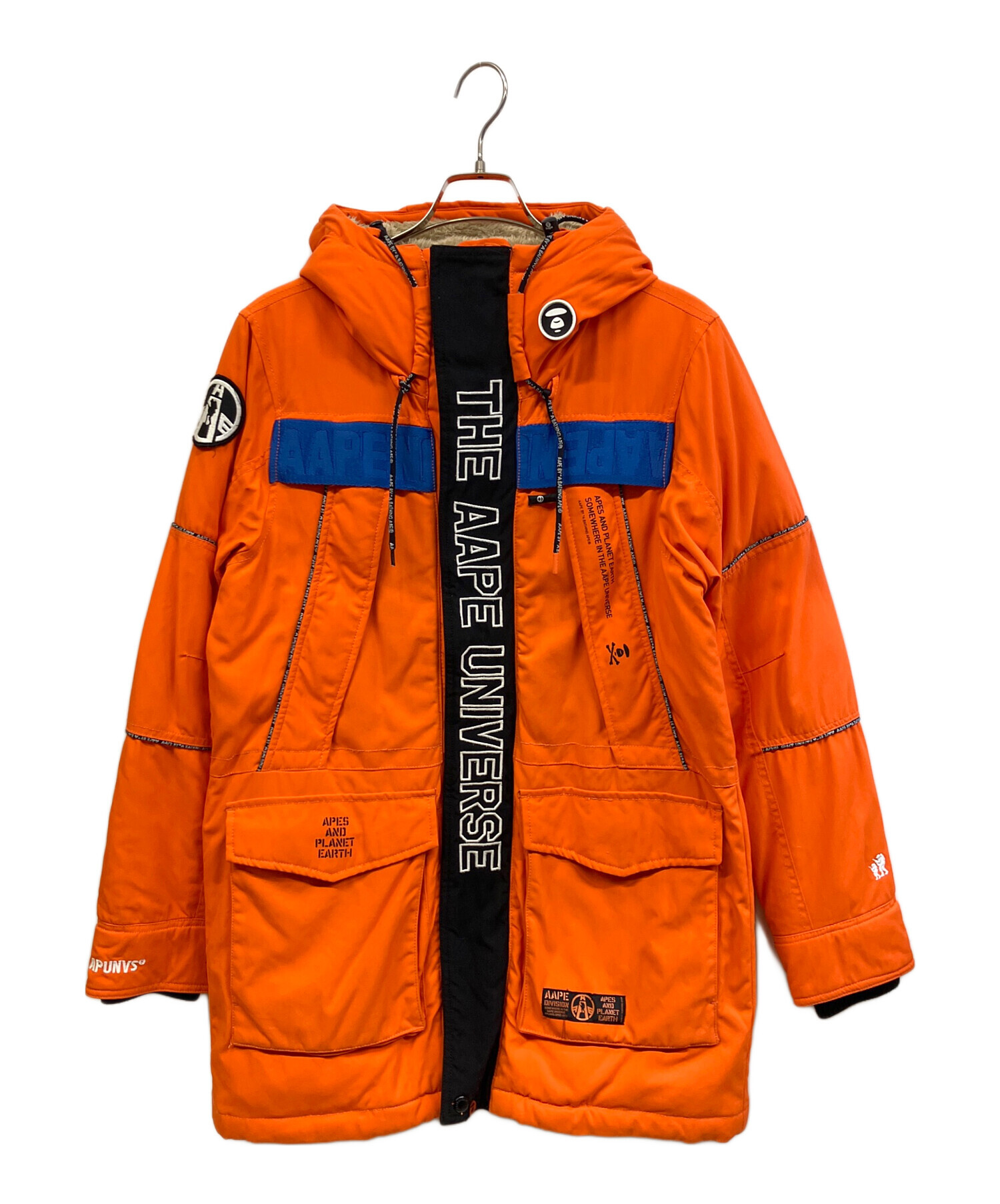 中古・古着通販】Aape (エーエイプ) ダウンジャケット オレンジ サイズ 