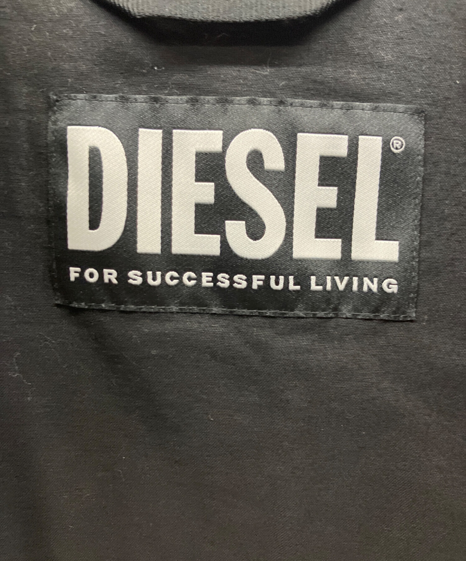 中古・古着通販】DIESEL (ディーゼル) ナイロンジャケット ブラック