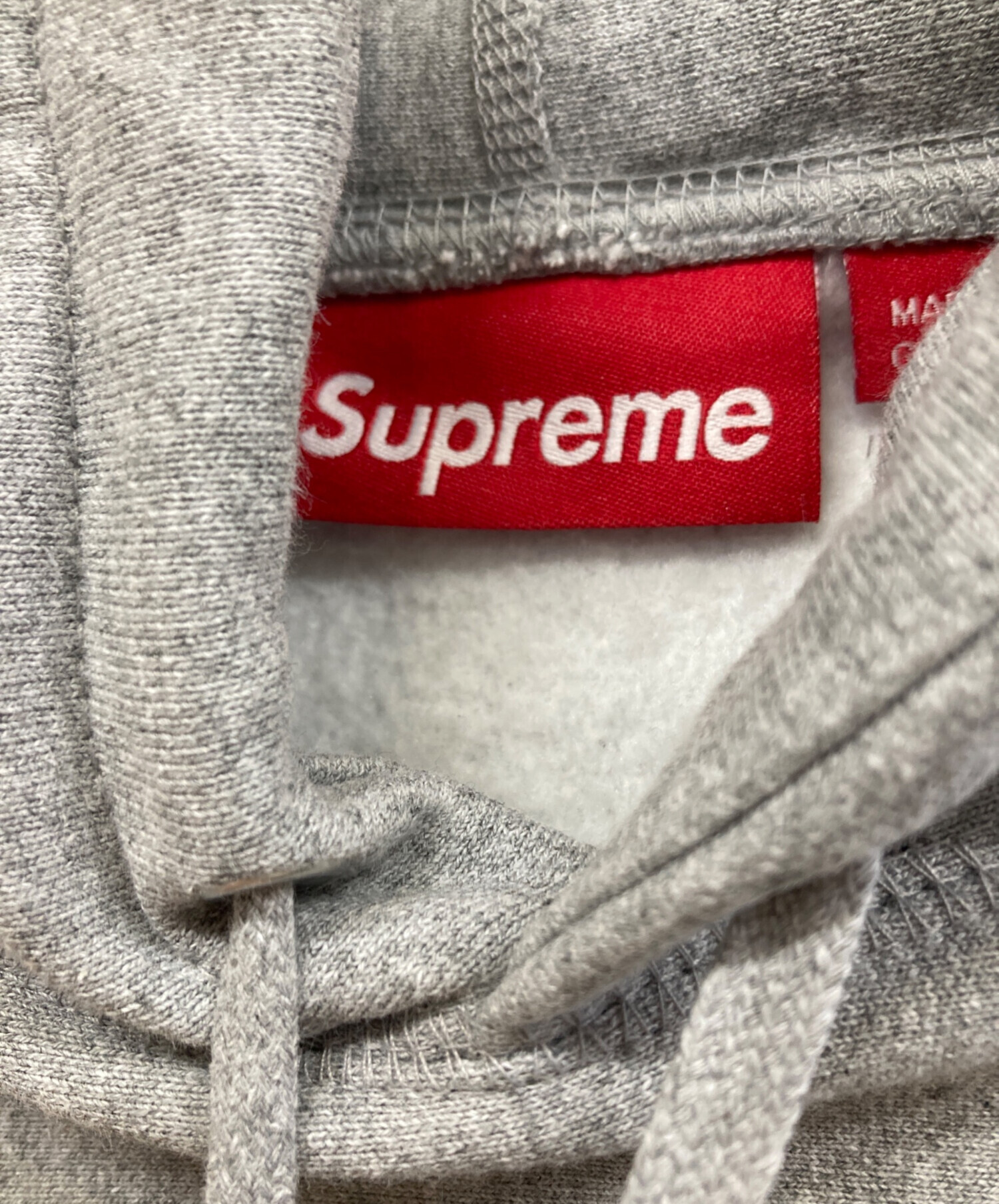 中古・古着通販】SUPREME (シュプリーム) プルオーバーパーカー グレー 