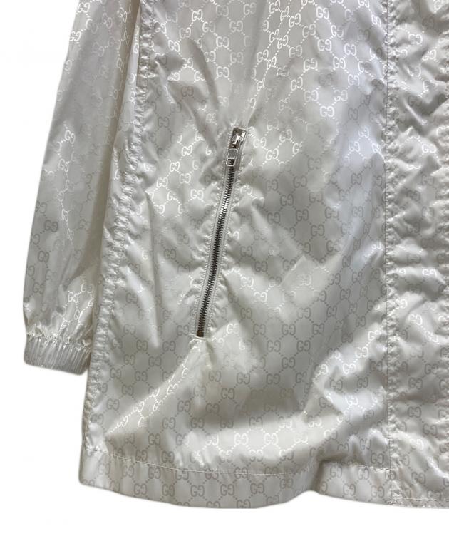 中古・古着通販】GUCCI (グッチ) ナイロンジャケット ホワイト サイズ