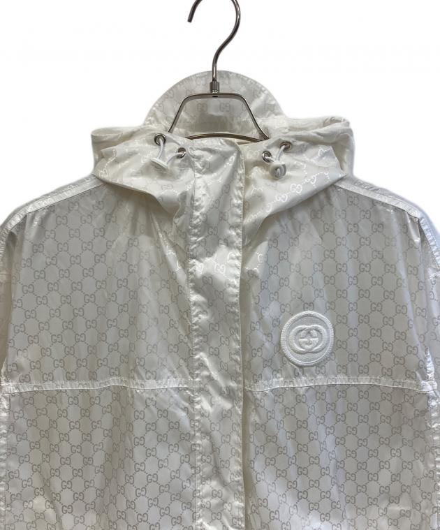 中古・古着通販】GUCCI (グッチ) ナイロンジャケット ホワイト サイズ