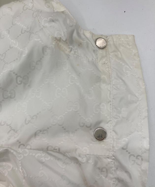 中古・古着通販】GUCCI (グッチ) ナイロンジャケット ホワイト サイズ