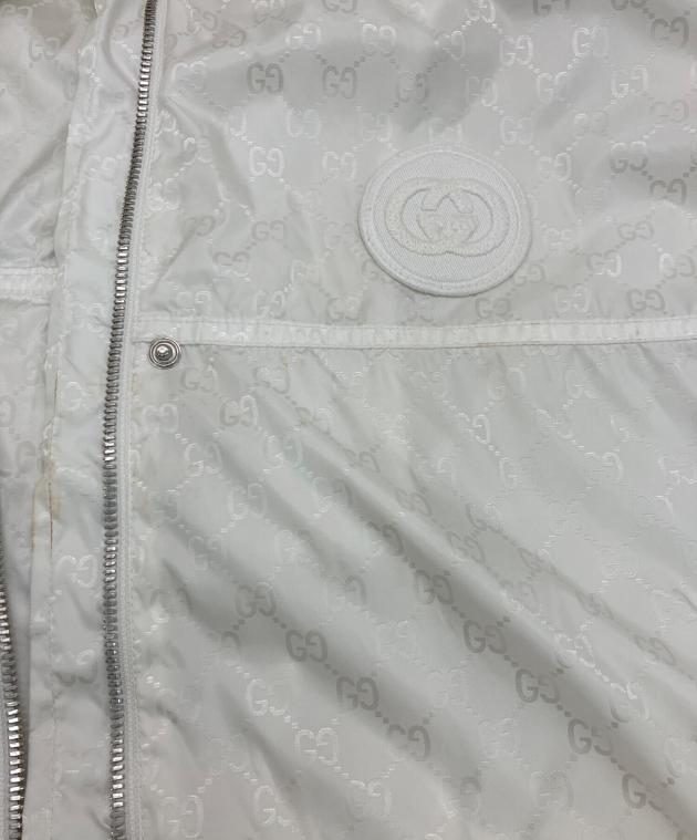 中古・古着通販】GUCCI (グッチ) ナイロンジャケット ホワイト サイズ