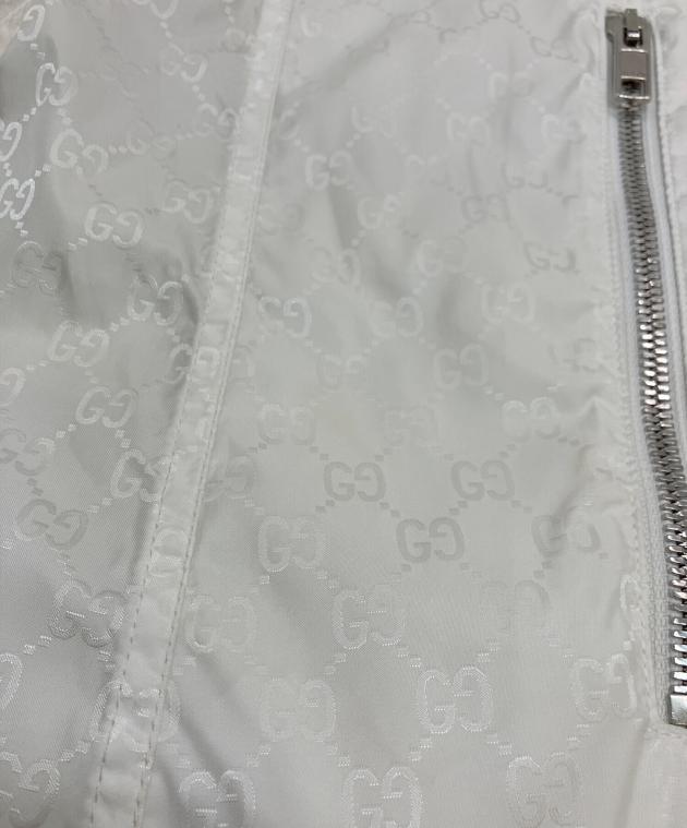 中古・古着通販】GUCCI (グッチ) ナイロンジャケット ホワイト サイズ