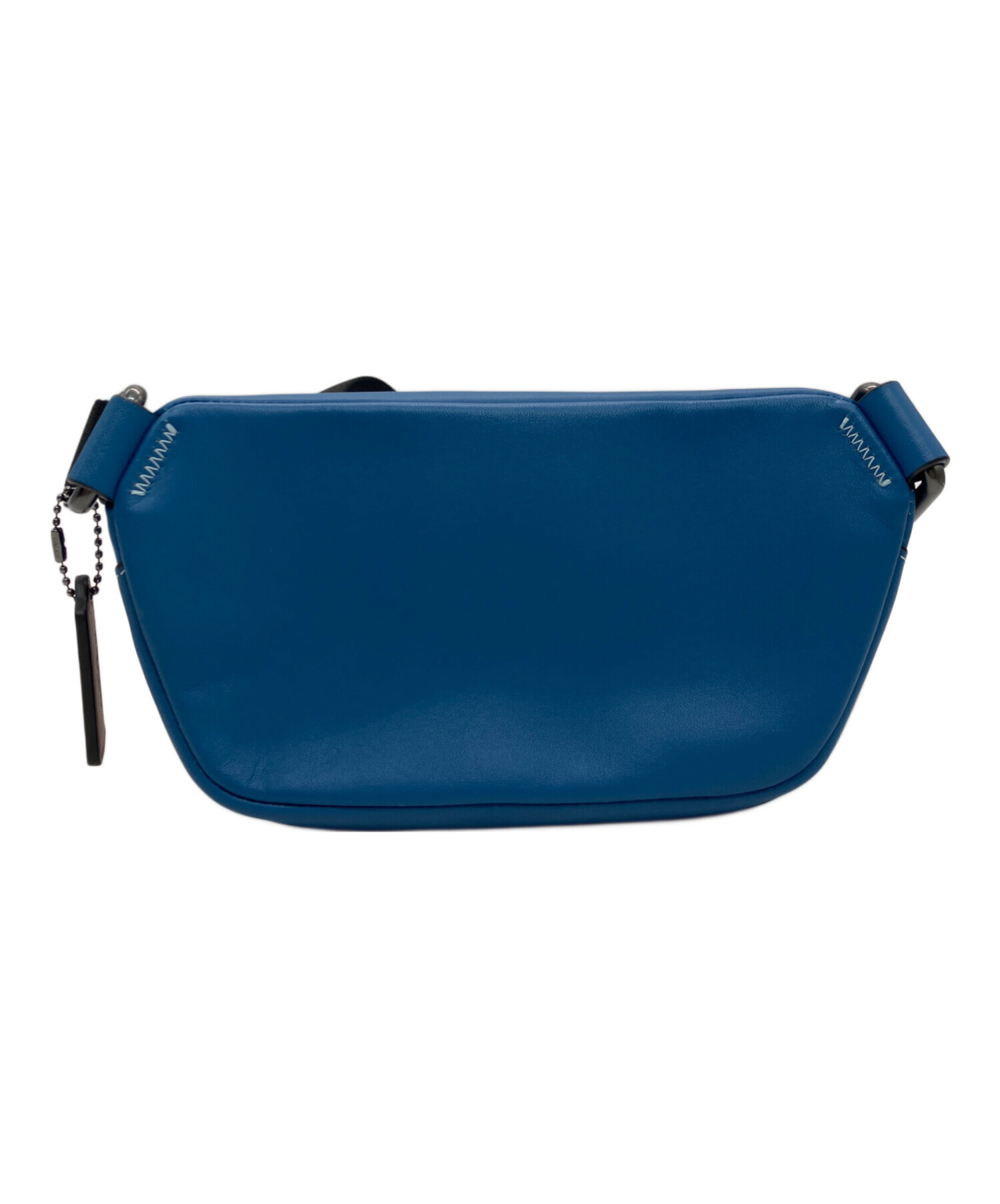 中古・古着通販】COACH (コーチ) ボディバッグ ブルー×ホワイト