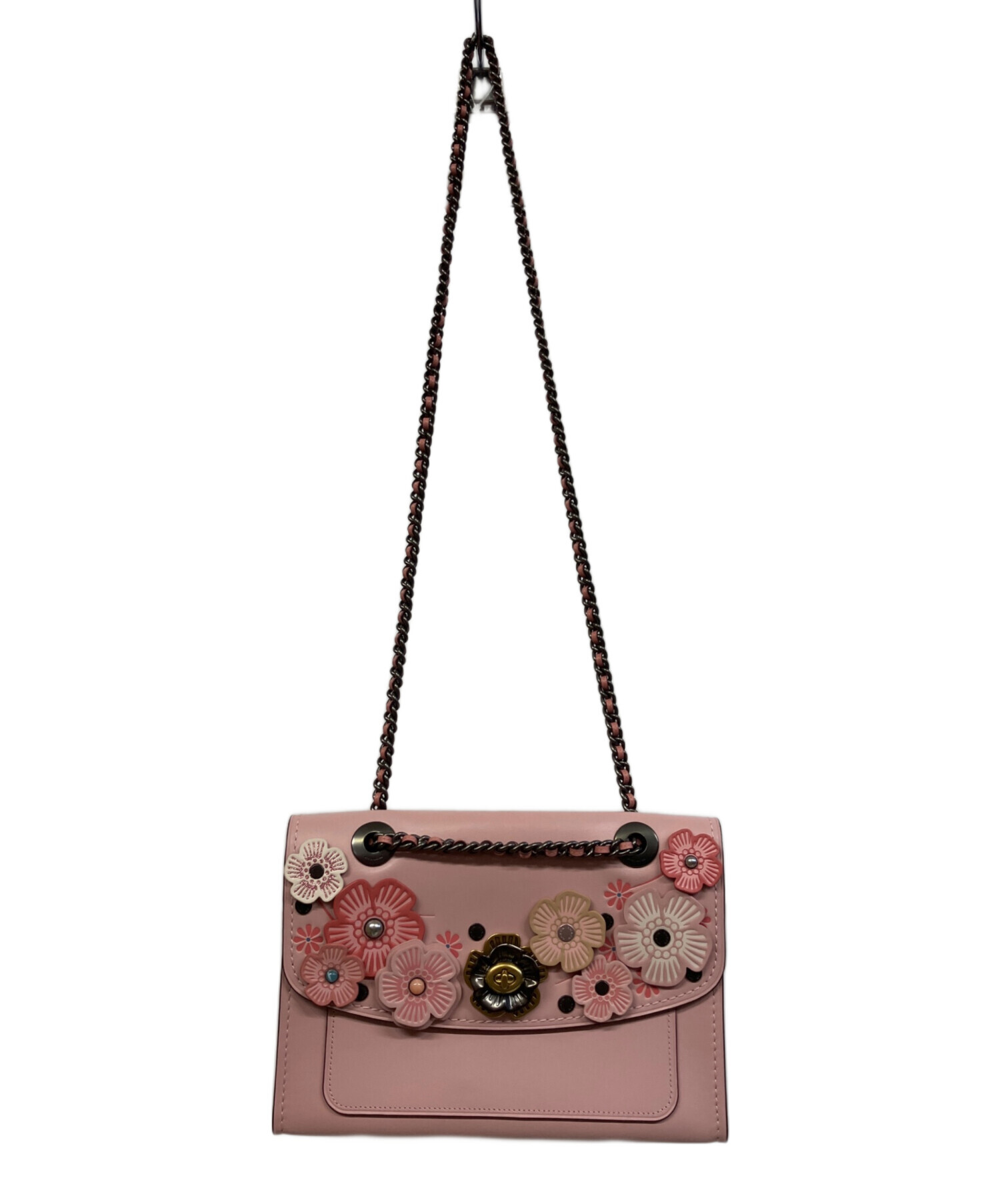 中古・古着通販】COACH (コーチ) ワンショルダーバッグ ピンク
