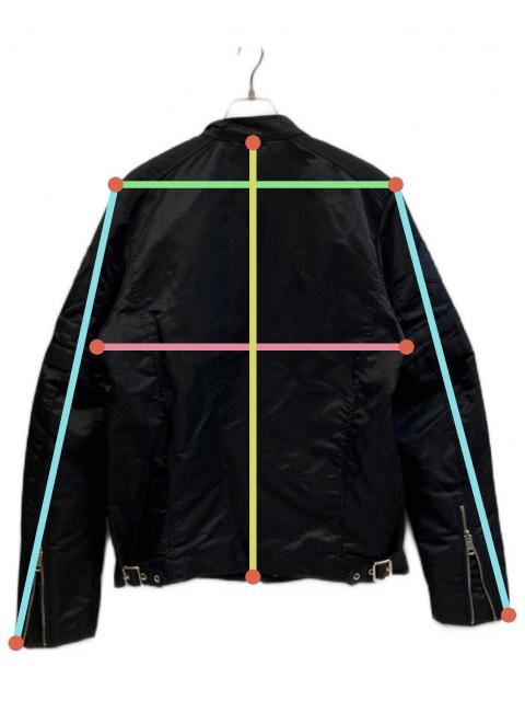 中古・古着通販】DIESEL (ディーゼル) ライダースジャケット ブラック