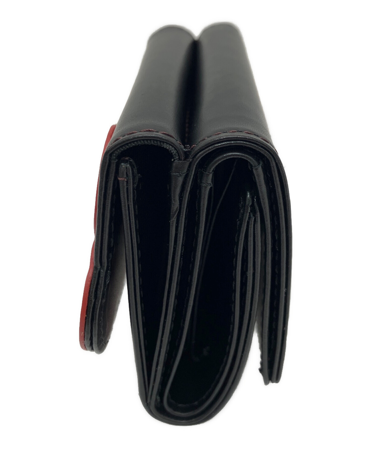 【未使用品】MARY QUANT コンパクト財布 L字ファスナー ブラック 中古・古着通販】MARY QUANT (マリークヮント) 3つ折り財布 未使用品