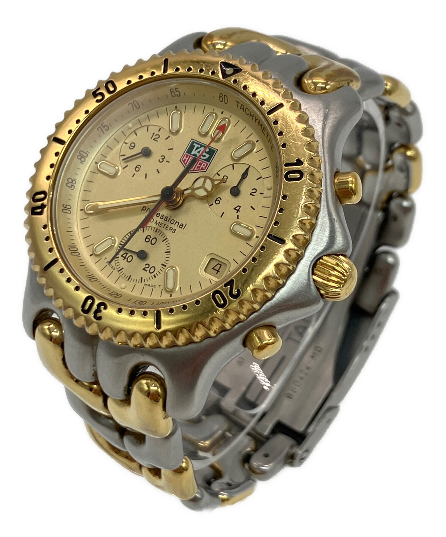 中古・古着通販】TAG HEUER (タグ・ホイヤー) クロノグラフ ゴールド
