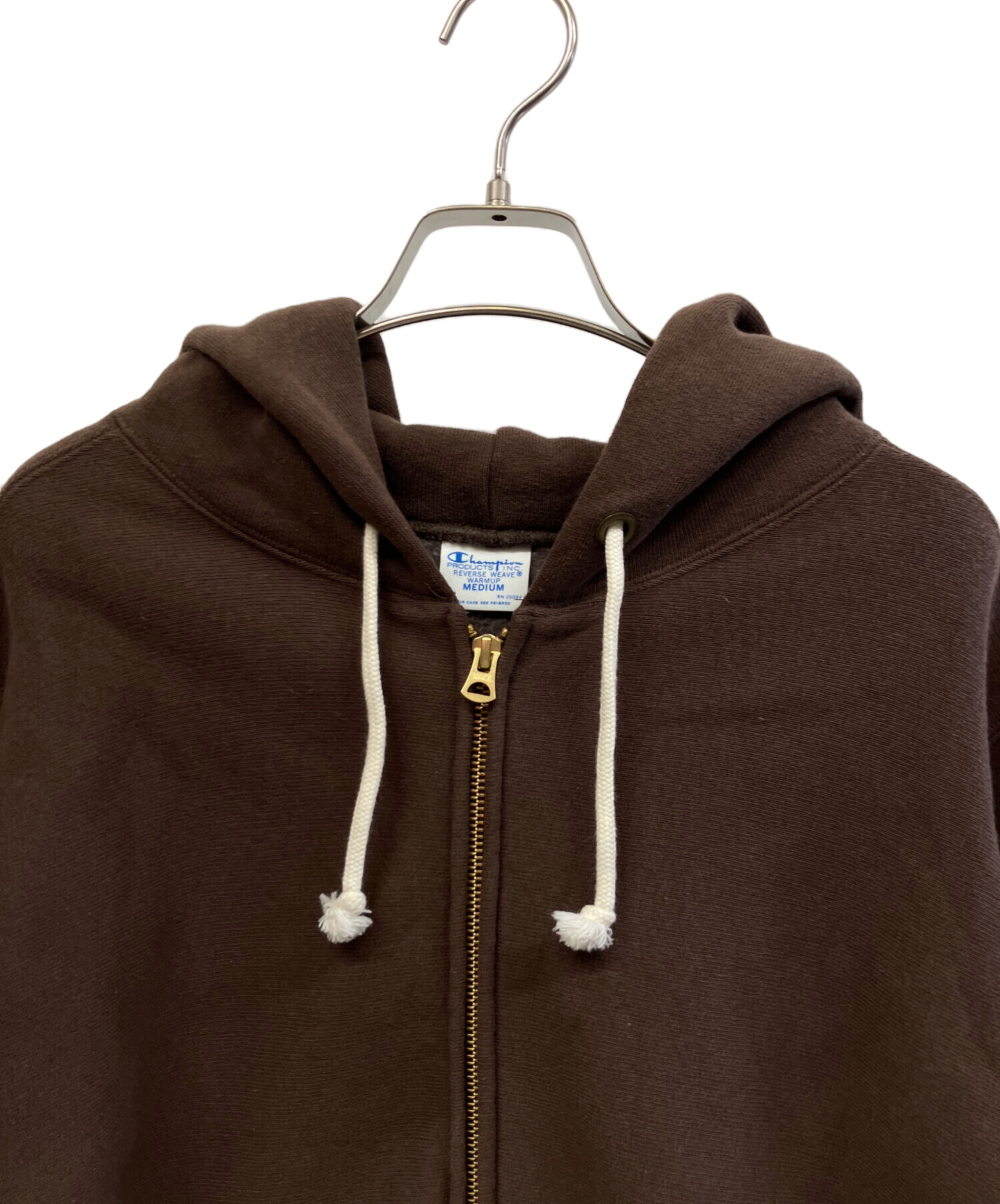 中古・古着通販】Champion (チャンピオン) ジップパーカー ブラウン