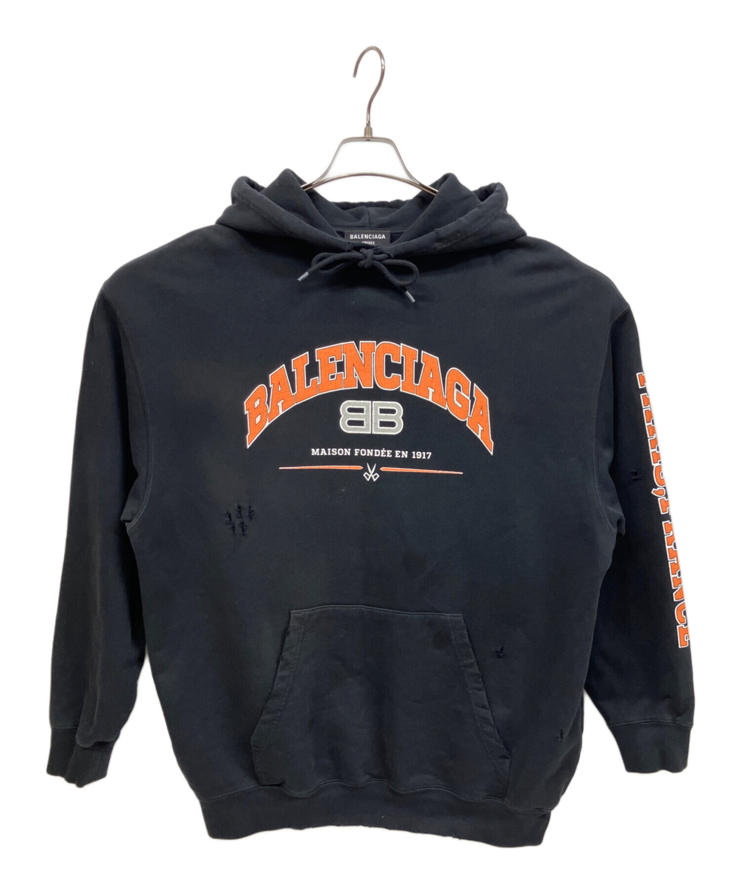 中古・古着通販】BALENCIAGA (バレンシアガ) パーカー ブラック サイズ