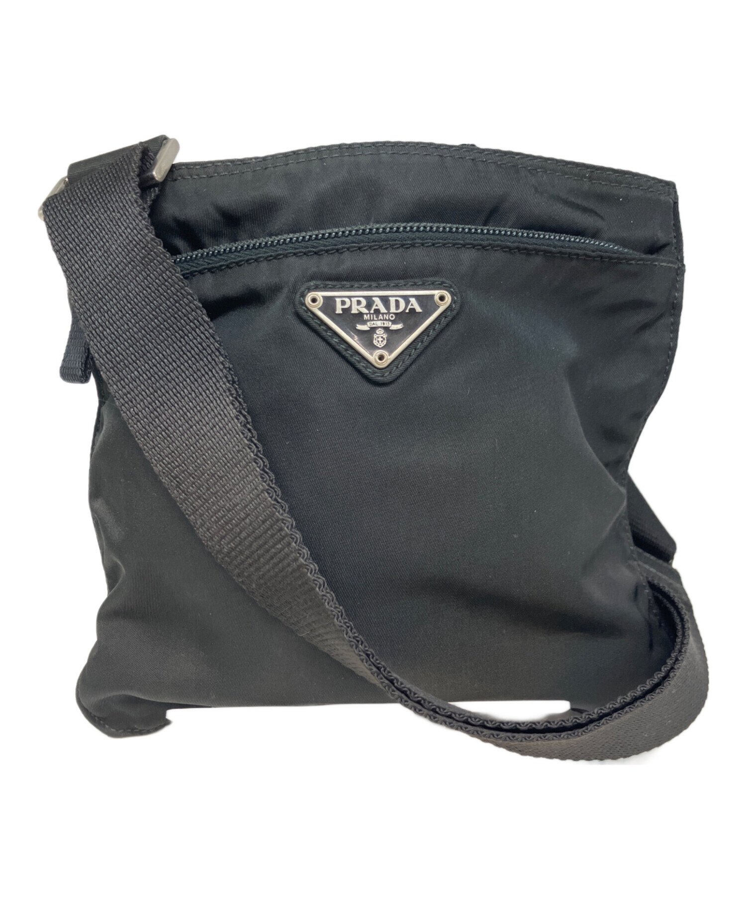 中古・古着通販】PRADA (プラダ) ナイロンサコッシュ ブラック