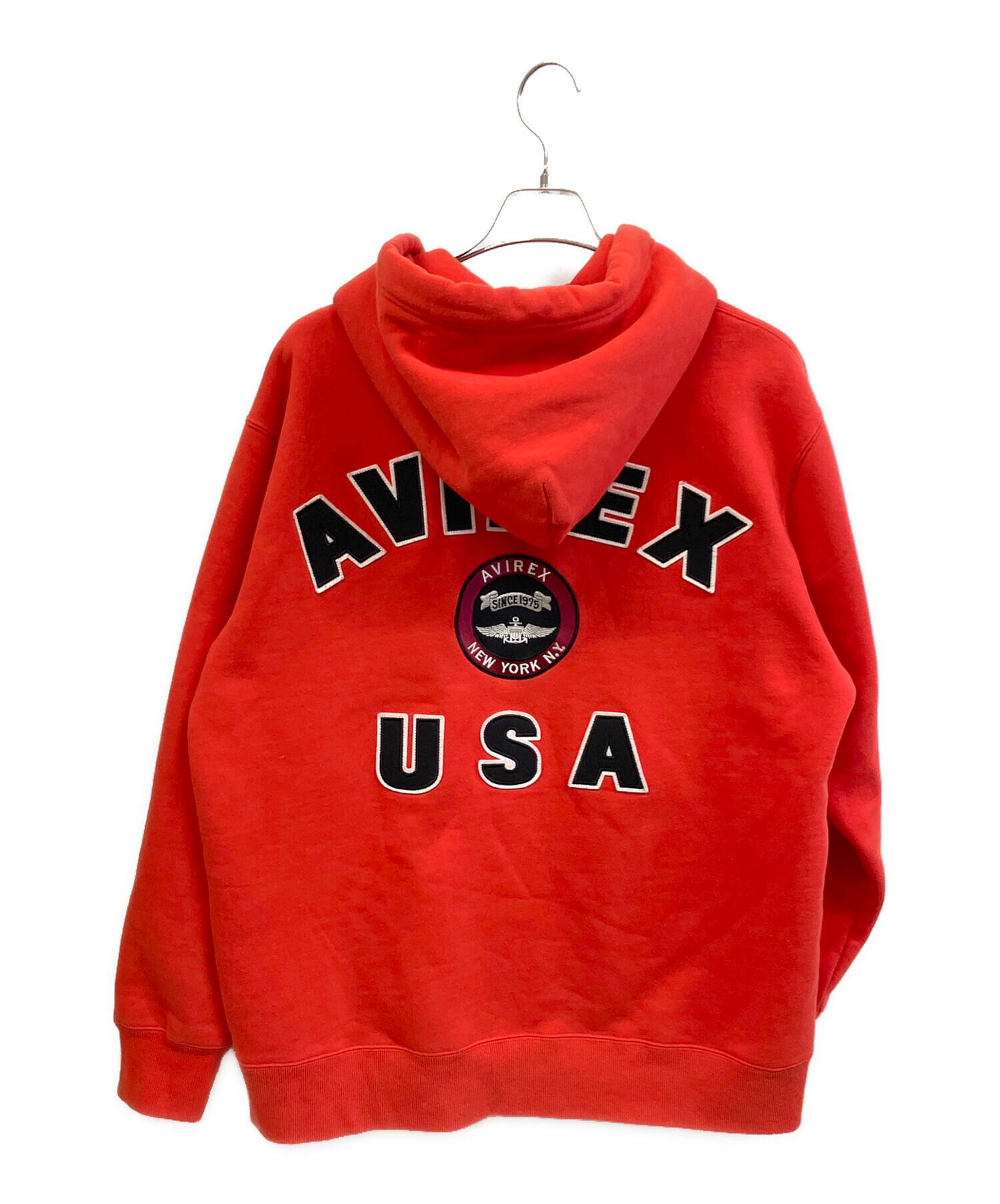 中古・古着通販】AVIREX (アヴィレックス) ジップパーカー レッド