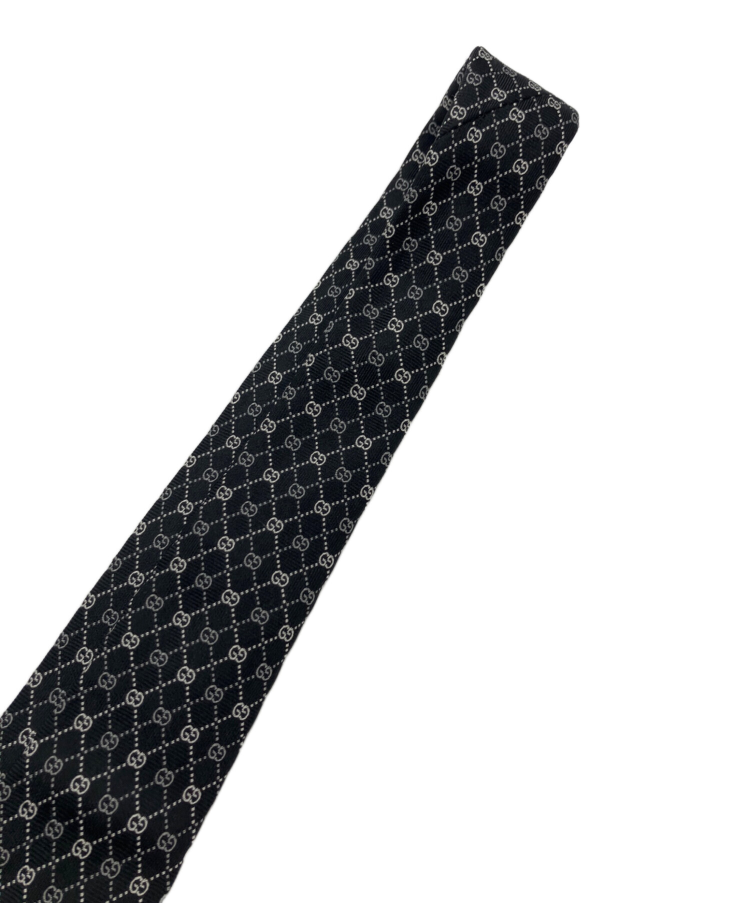 中古・古着通販】GUCCI (グッチ) ネクタイ ブラック サイズ:不明（大剣