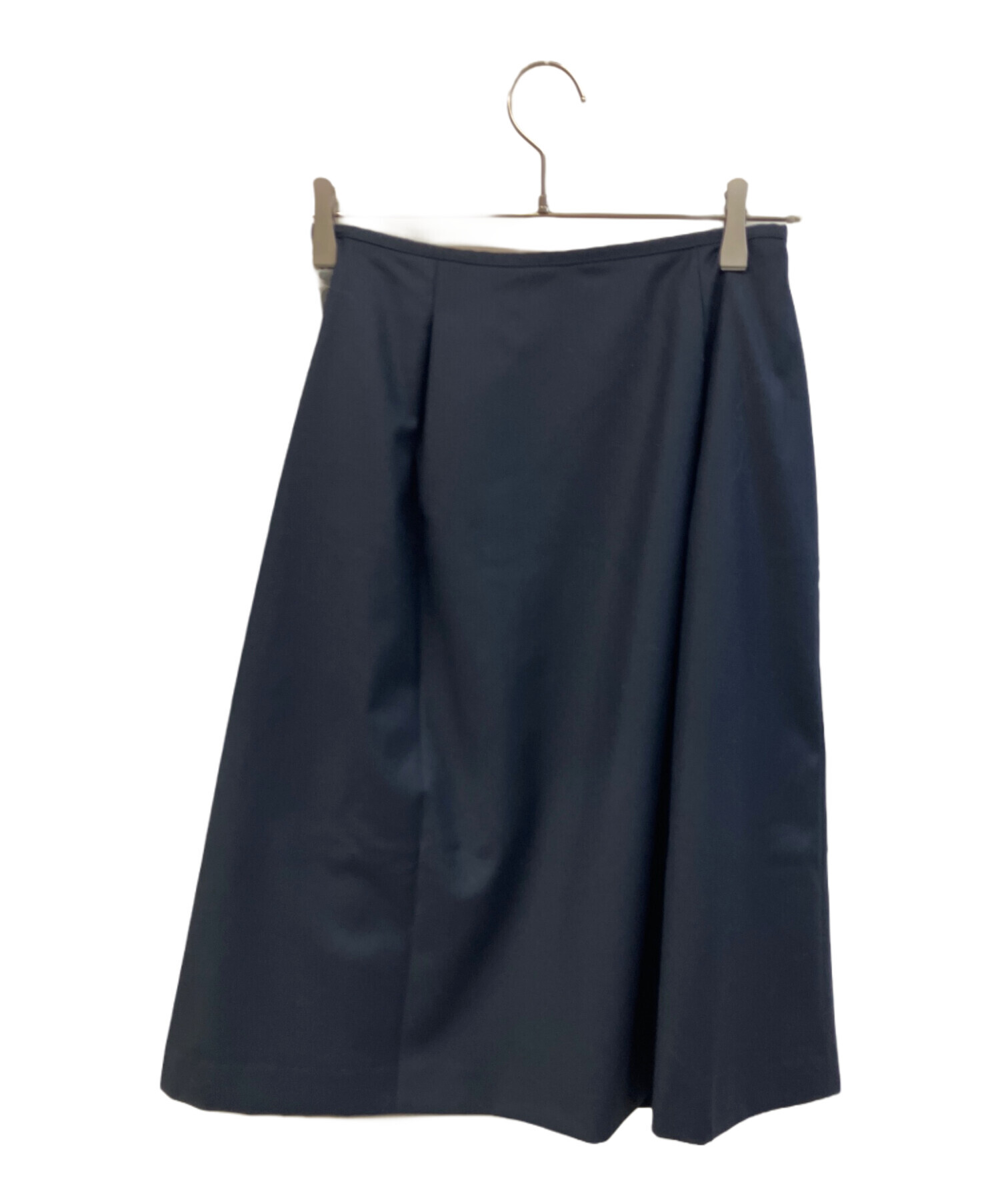 BLUE LABEL プリーツスカート 38 ネイビー　ブルーレーベル ブルーレーベルクレストブリッジ☆プリーツスカート☆金ボタン☆裾