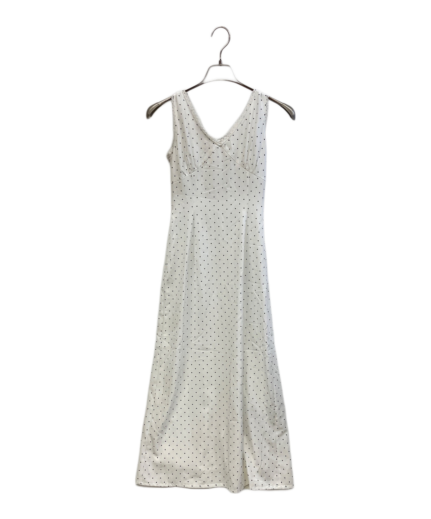 中古・古着通販】Darich (ダーリッチ) ドットギャザーロングワンピース 