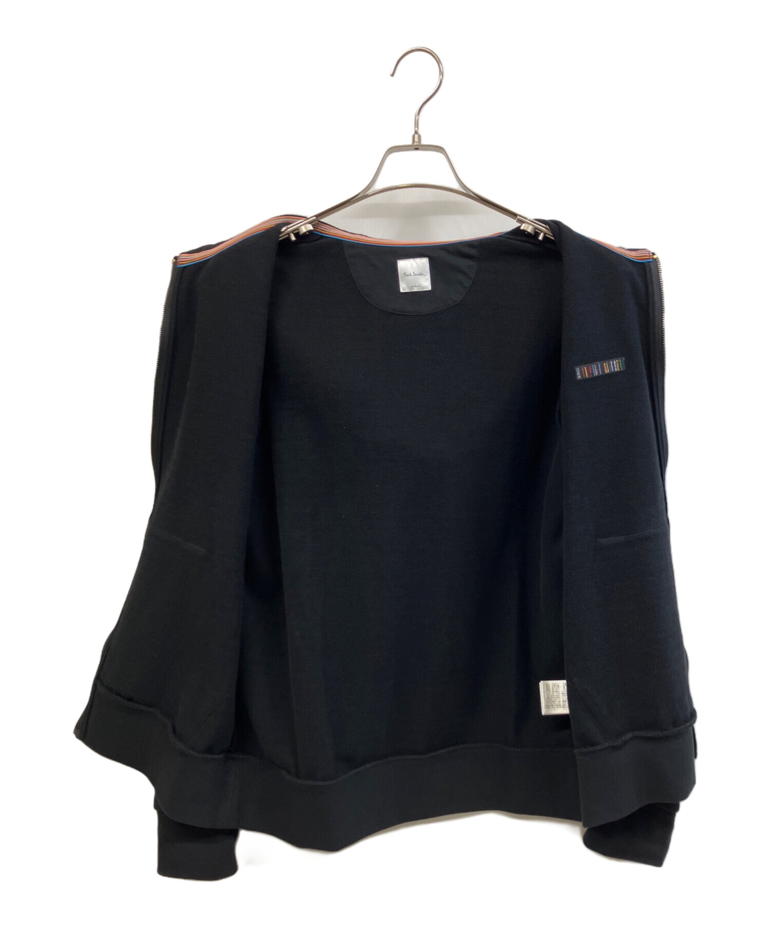 中古・古着通販】PAUL SMITH (ポールスミス) ジップパーカー ブラック 