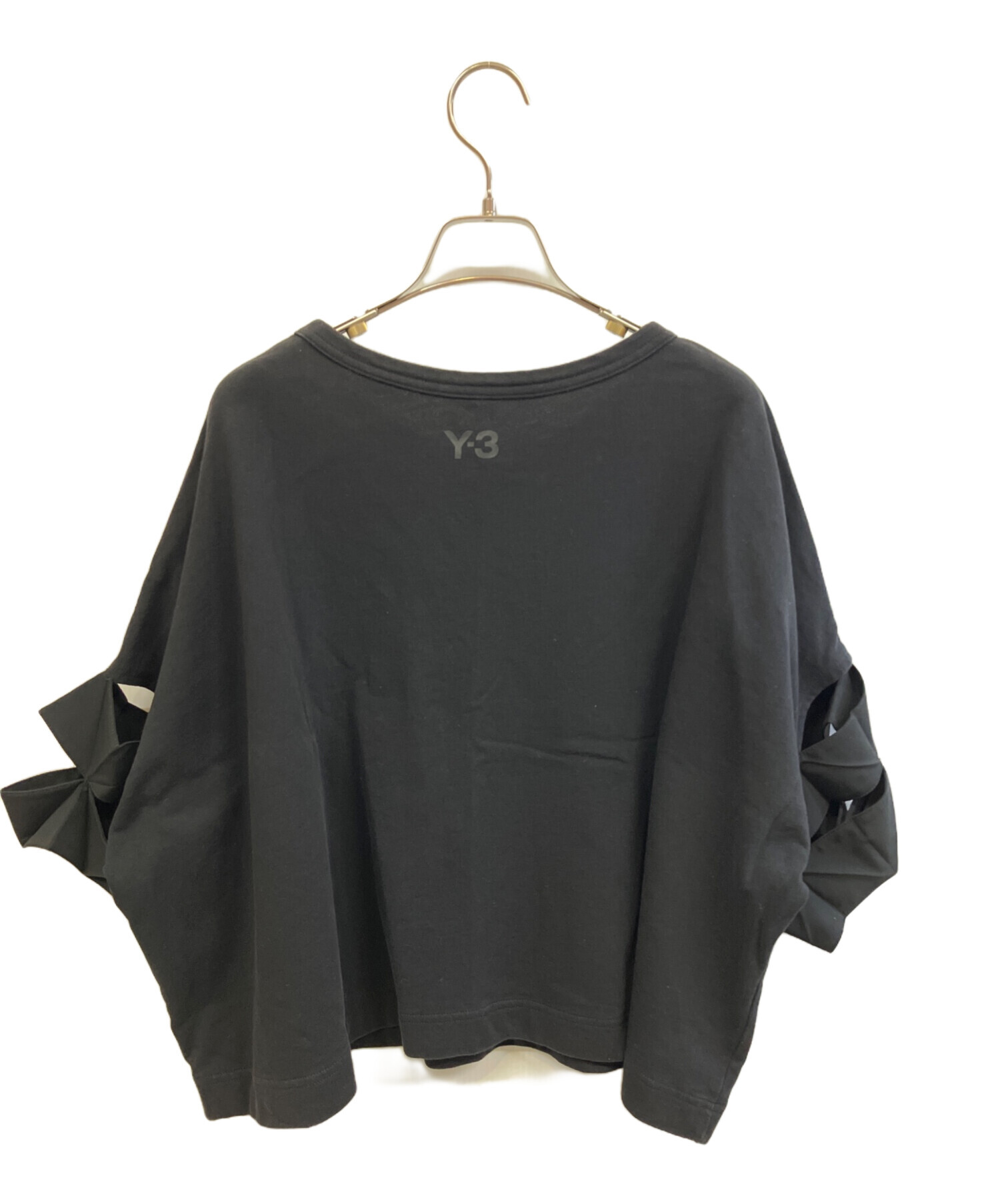 Y-3 ワイスリー Tシャツ・カットソー S 紺 【古着】【中古】【送料無料】 中古・古着通販】Y-3 (ワイスリー) グラフィックTシャツ ブラック