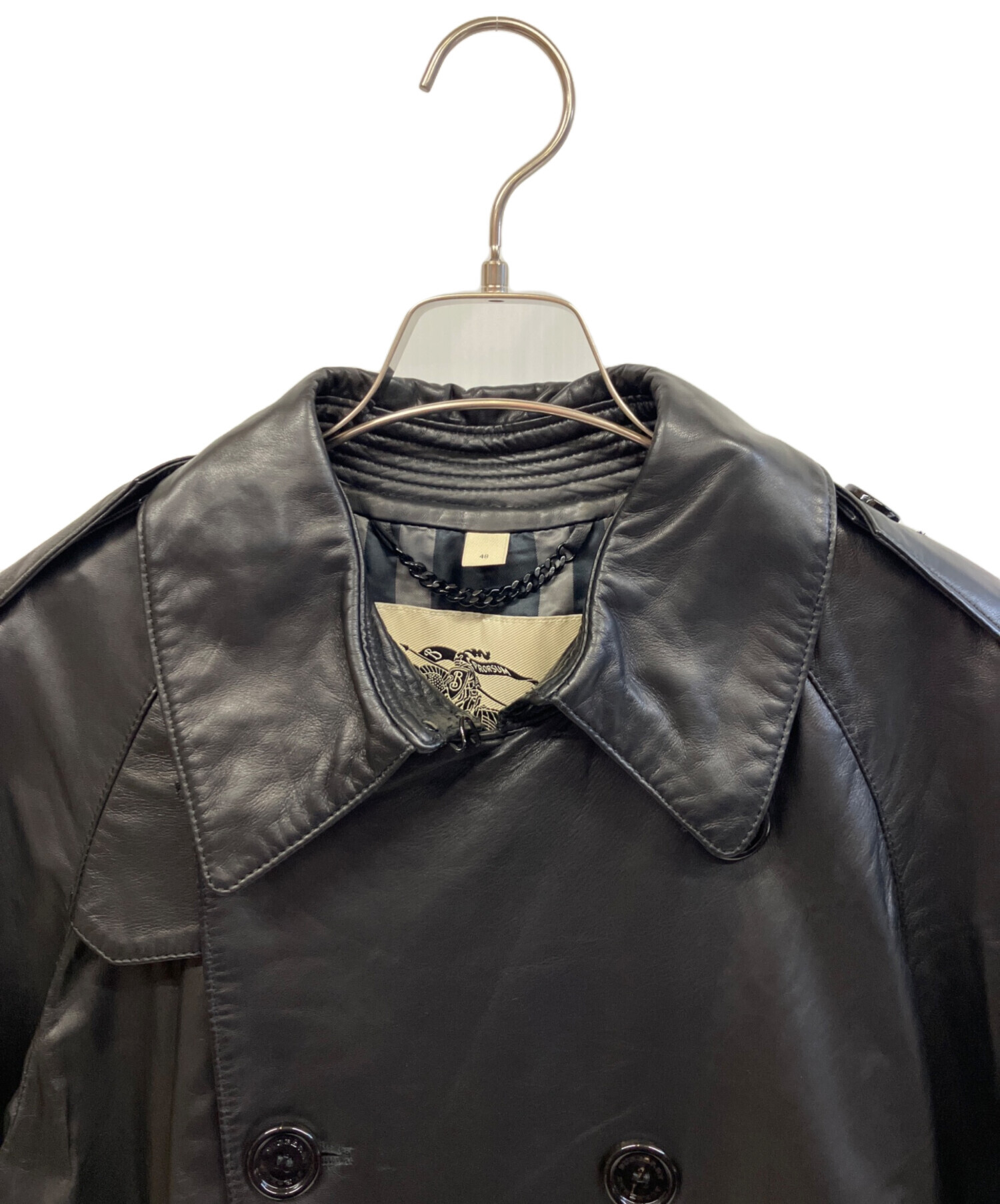 中古・古着通販】BURBERRY LONDON (バーバリーロンドン) ラムレザー 中古・古着通販】BURBERRY LONDON (バーバリーロンドン) ラムレザー
