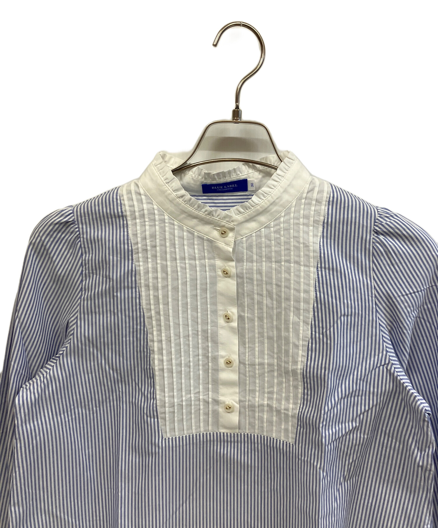 ブルーレーベルクレストブリッジ ニット 38 白 ホワイト タートルネック 長袖 ブルーレーベルクレストブリッジ BLUE LABEL CRESTBRIDGE ニット