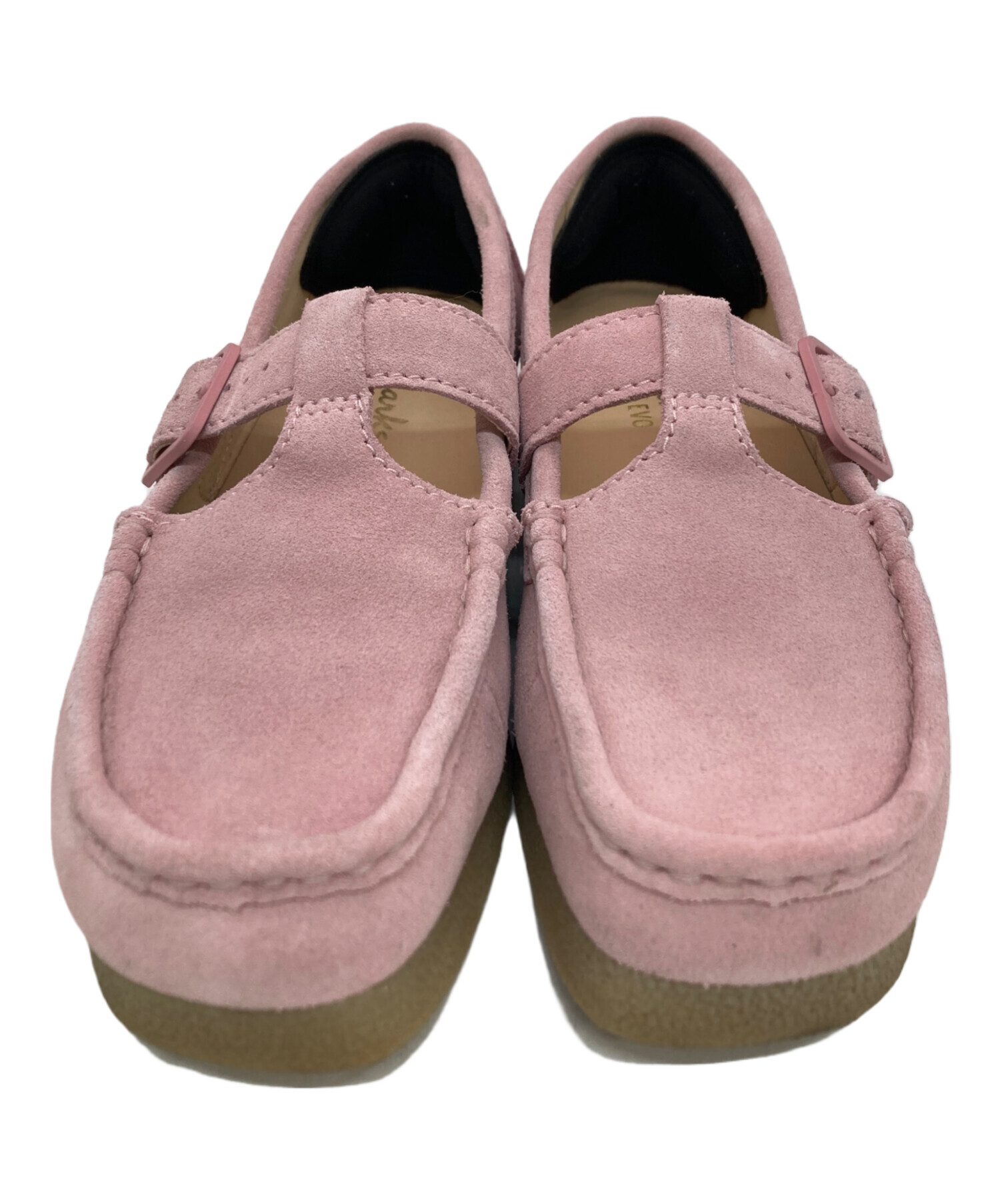 ぱなさん専用　CLARKS ピンク モカシン スエード 中古・古着通販】CLARKS (クラークス) モカシンシューズ ピンク サイズ